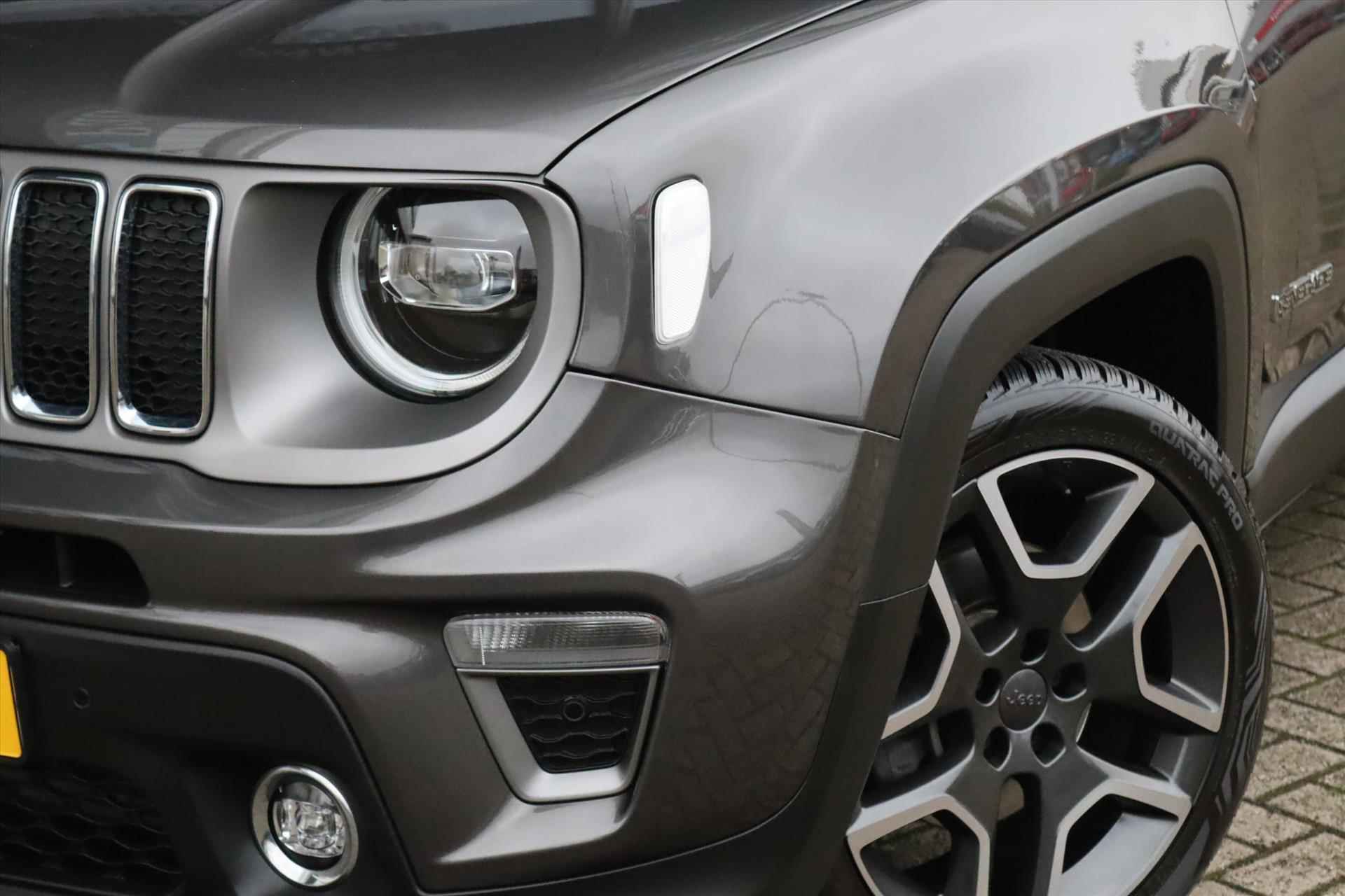 Jeep Renegade 1.3T 150PK AUTOMAAT FREEDOM Panodak | Navi | Adapt.Cruise | Trekhaak | Leer | Dodehoek | Keyless | Led | 19 Inch Lm | - 56/64