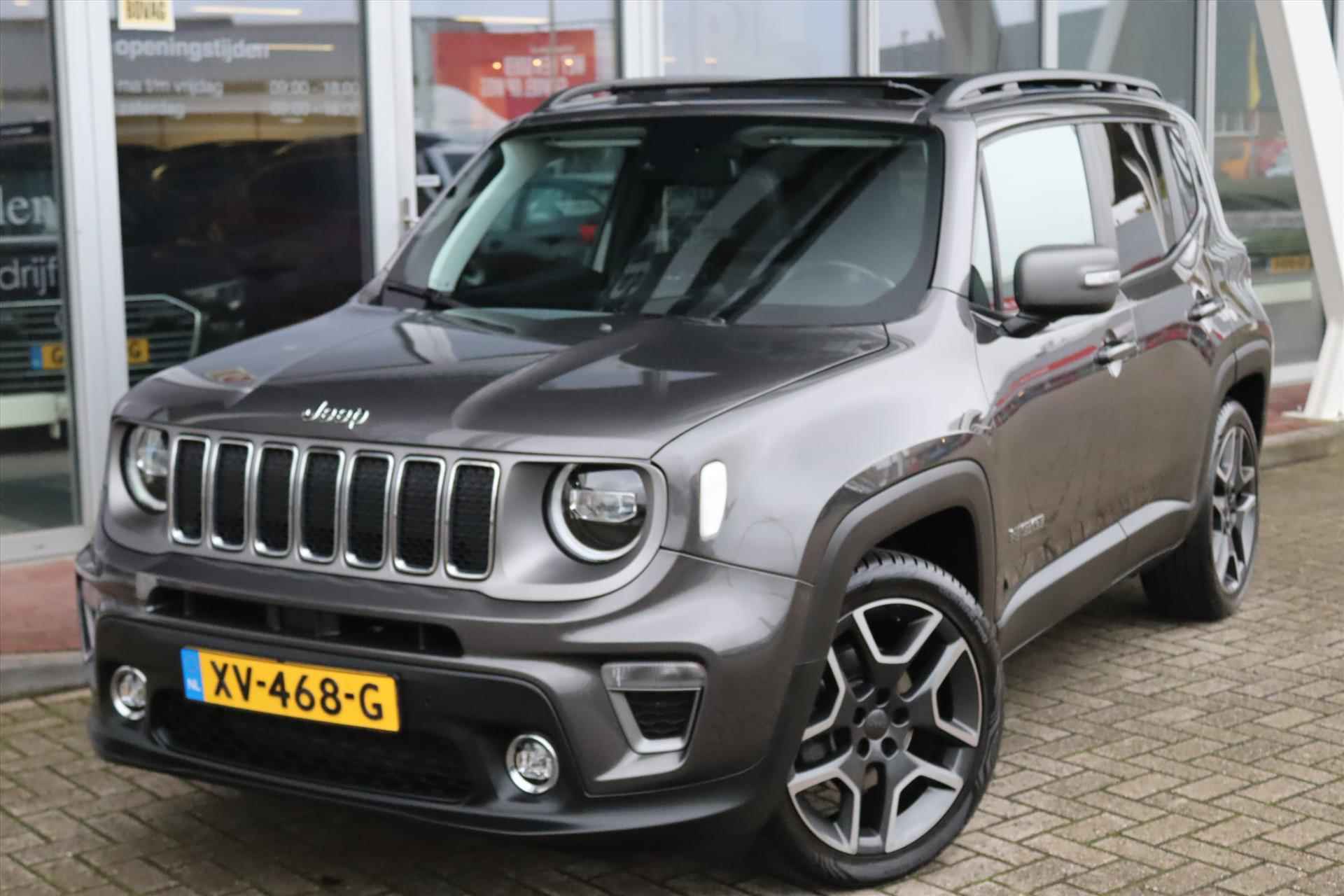 Jeep Renegade 1.3T 150PK AUTOMAAT FREEDOM Panodak | Navi | Adapt.Cruise | Trekhaak | Leer | Dodehoek | Keyless | Led | 19 Inch Lm | - 57/64