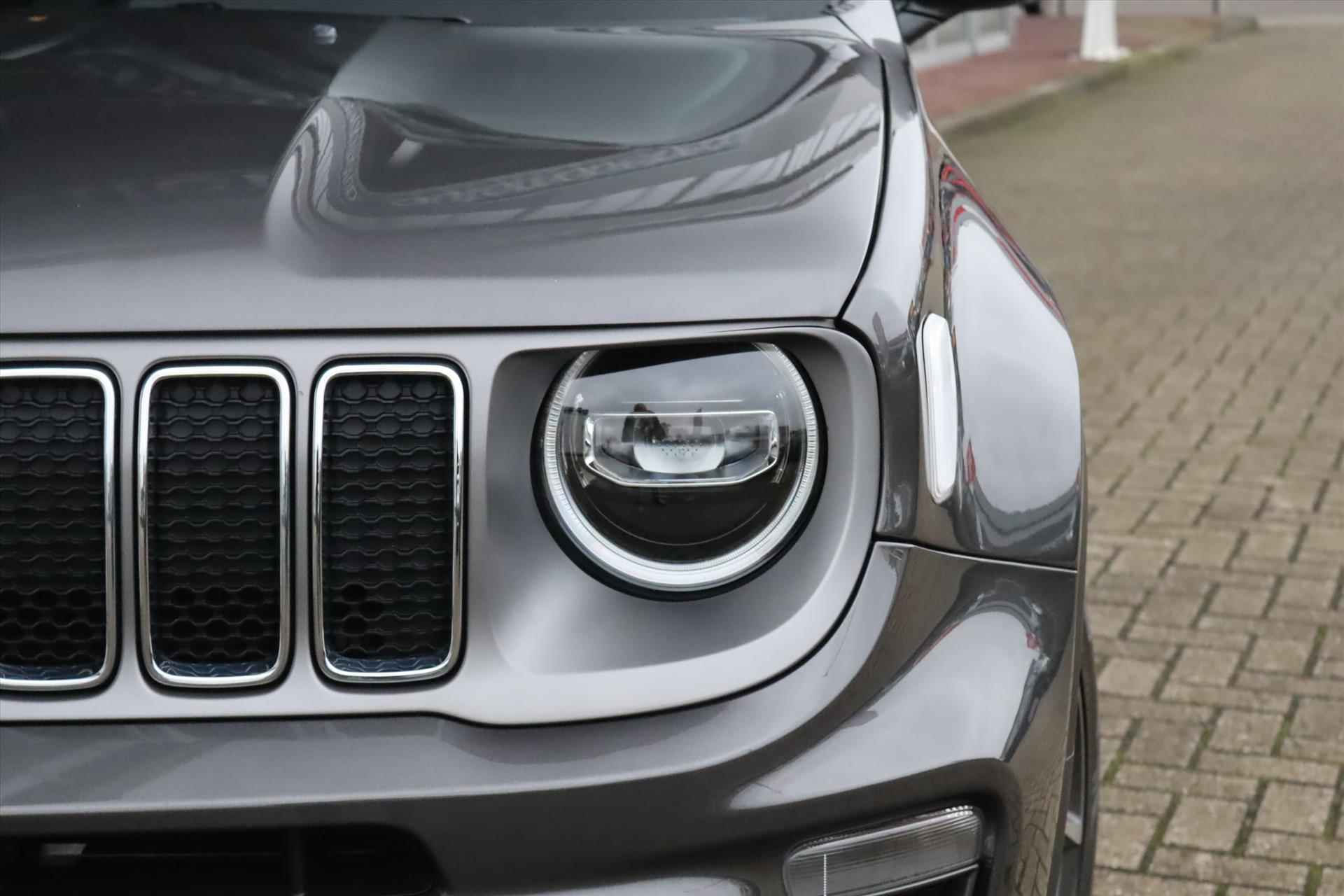 Jeep Renegade 1.3T 150PK AUTOMAAT FREEDOM Panodak | Navi | Adapt.Cruise | Trekhaak | Leer | Dodehoek | Keyless | Led | 19 Inch Lm | - 58/64