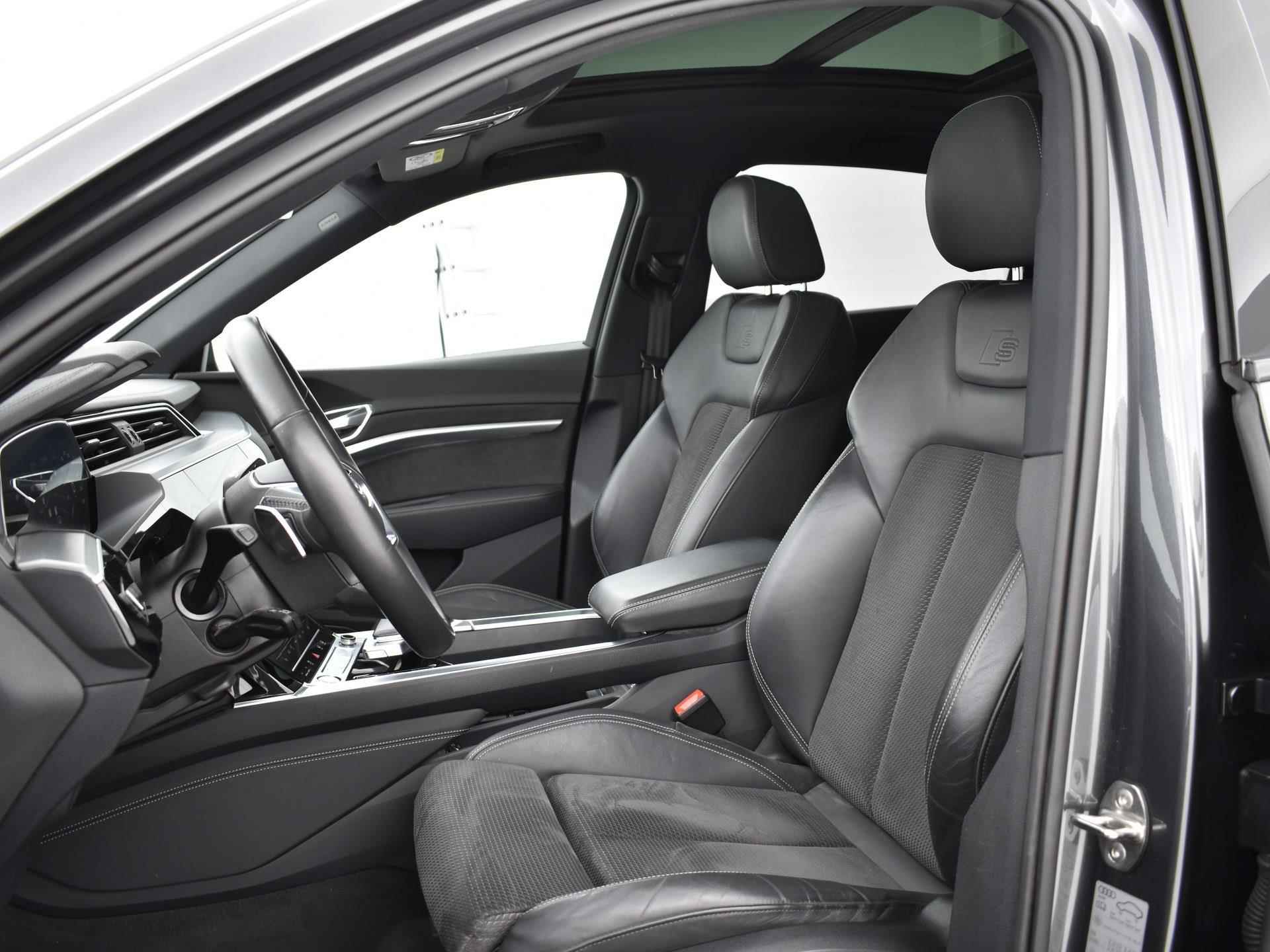 Audi e-tron Sportback 50 quattro S edition 71 kWh Panoramadak | Camera | Matrix Led | Elektrische stoelen | Stoelverwarming  |12 maanden BOVAG Garantie - 11/37