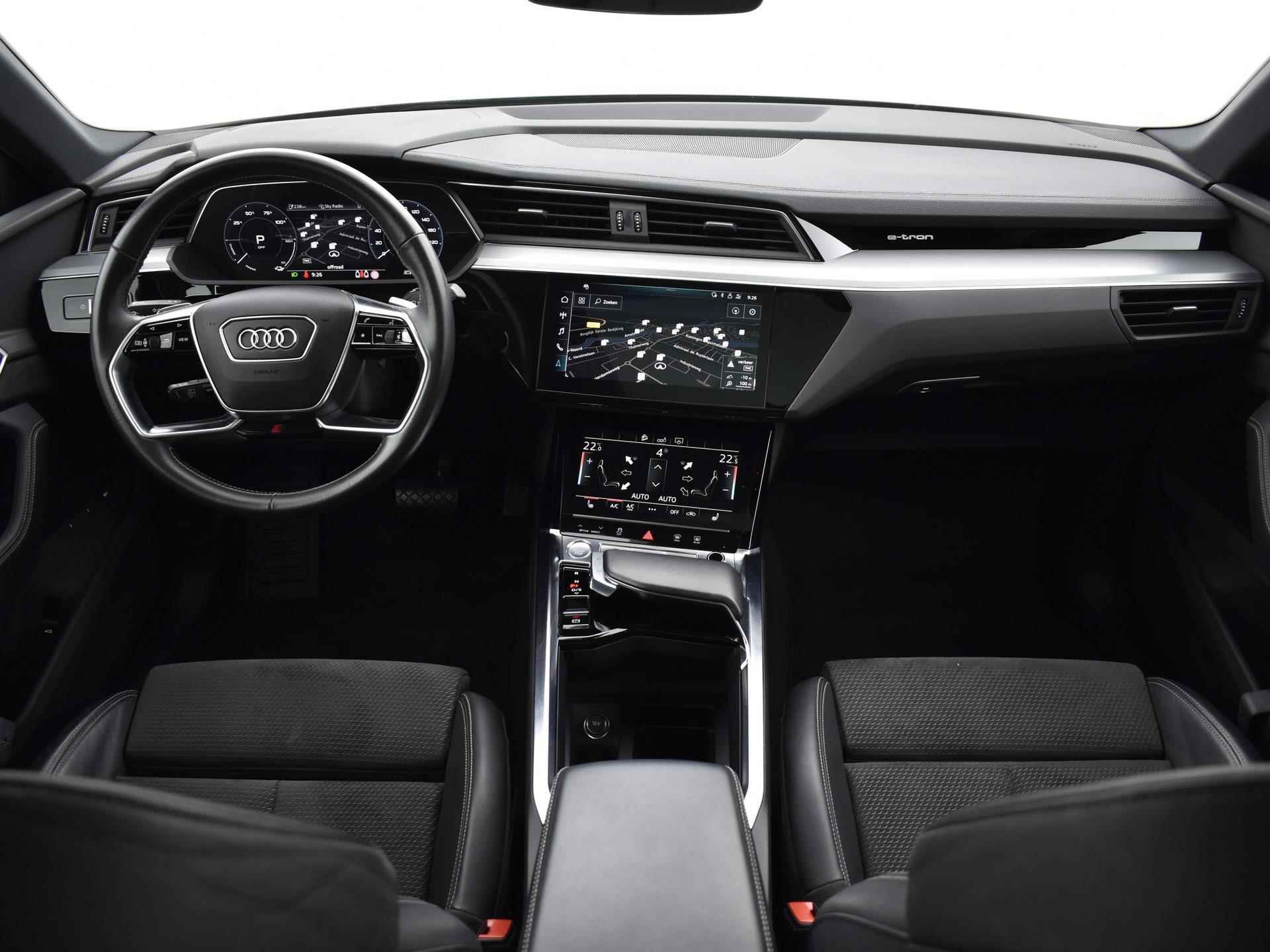 Audi e-tron Sportback 50 quattro S edition 71 kWh Panoramadak | Camera | Matrix Led | Elektrische stoelen | Stoelverwarming  |12 maanden BOVAG Garantie - 18/37