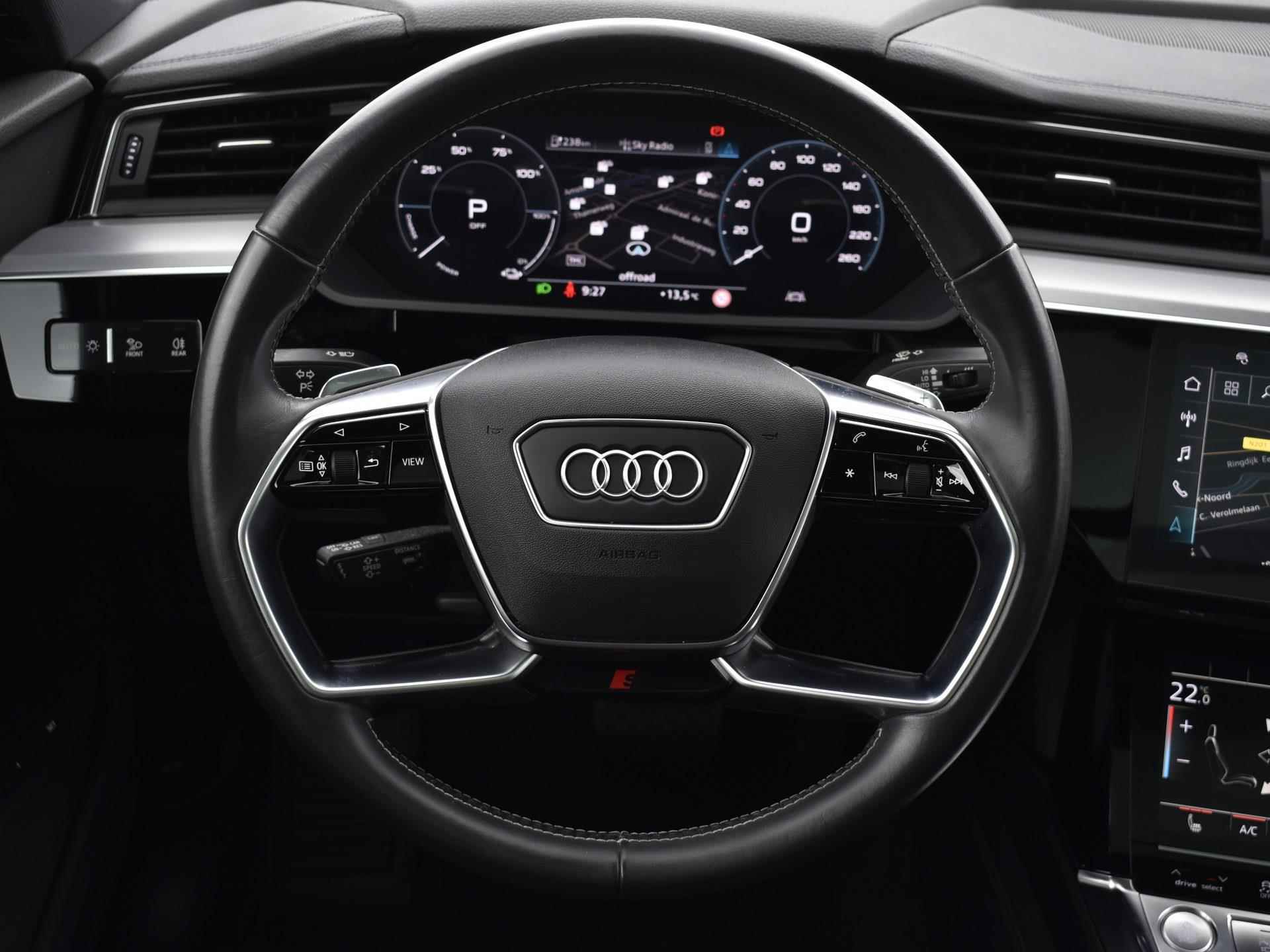 Audi e-tron Sportback 50 quattro S edition 71 kWh Panoramadak | Camera | Matrix Led | Elektrische stoelen | Stoelverwarming  |12 maanden BOVAG Garantie - 21/37