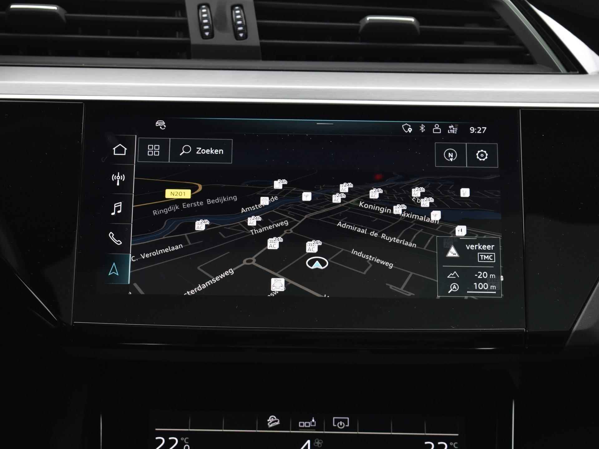 Audi e-tron Sportback 50 quattro S edition 71 kWh Panoramadak | Camera | Matrix Led | Elektrische stoelen | Stoelverwarming  |12 maanden BOVAG Garantie - 24/37