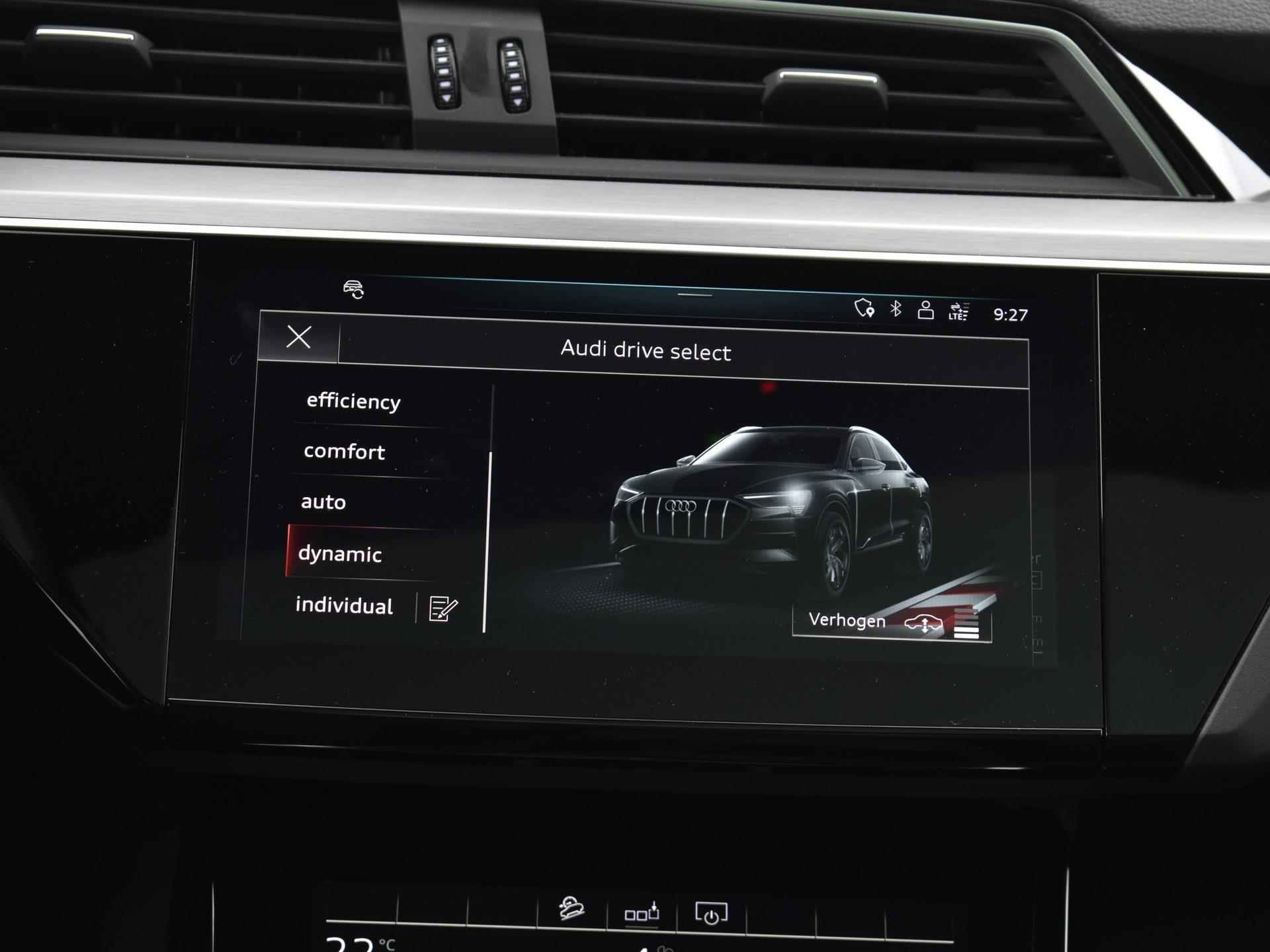 Audi e-tron Sportback 50 quattro S edition 71 kWh Panoramadak | Camera | Matrix Led | Elektrische stoelen | Stoelverwarming  |12 maanden BOVAG Garantie - 25/37