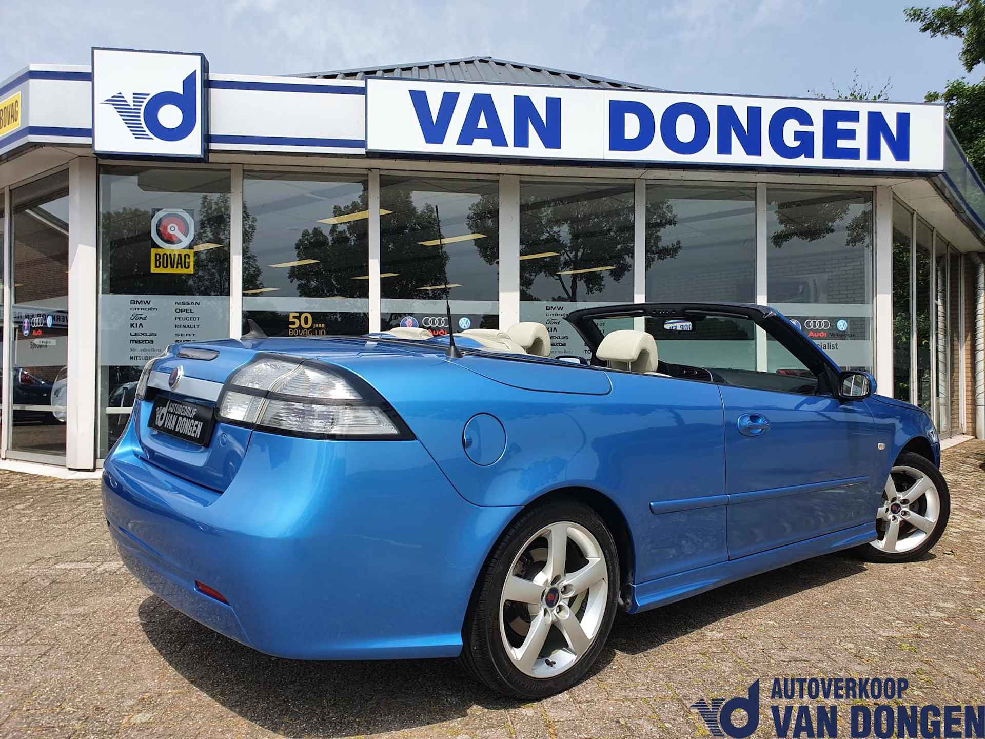 Saab 9-3 Cabrio 2.0t Vector Automaat | Electric Blue 210 PK - 3/27