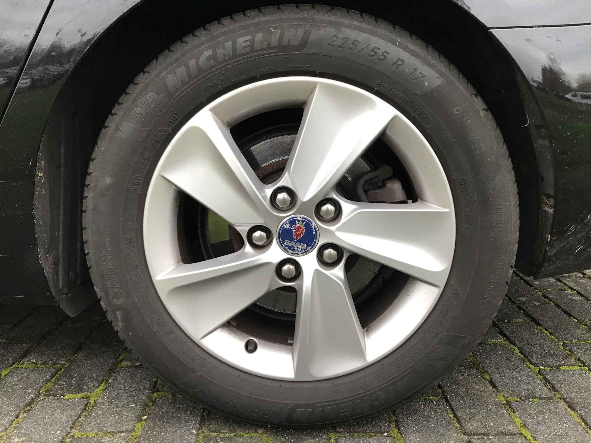 Saab 9-5 2.0T Vector Exklusiv | Rijklaar incl garantie | Lederen bekleding Navigatie Xenon Afneembare trekhaak - 10/12