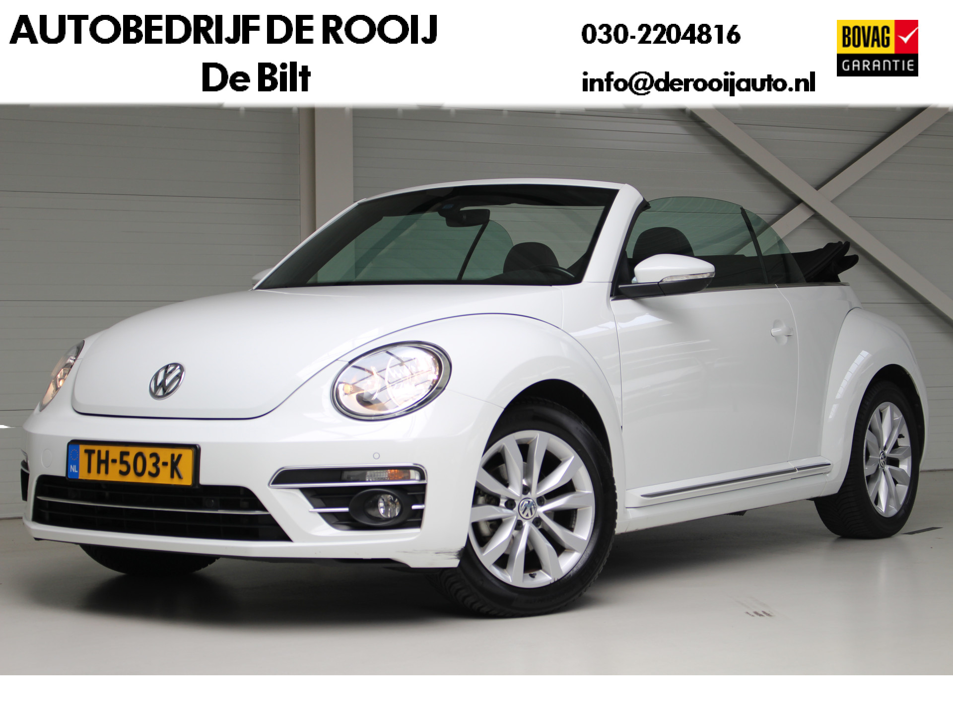 Volkswagen Beetle Cabriolet 1.4 TSI DSG SOUND Navigatie | Stoelverwarming | Parkeersensoren | All season banden . bij viaBOVAG.nl