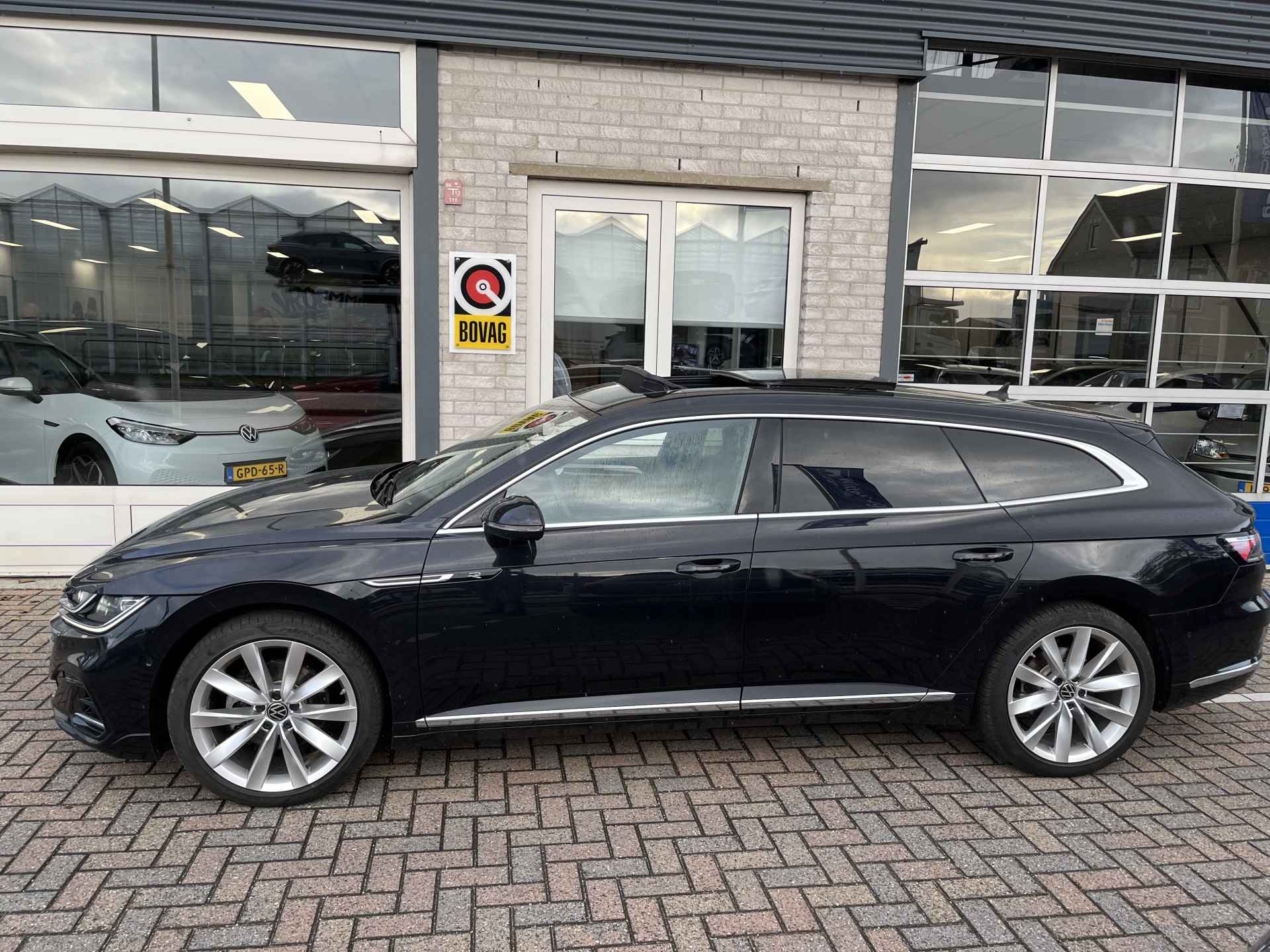 Volkswagen Arteon Shooting Brake 1.4 TSI eHybrid 2x R-Line / AUTOMAAT/ TREKHAAK/ PANO/ LEDER/ 360 CAMERA/ CLIMA/ NAVI/ STOELVERWARM. V&A/ HEAD-UP/ KEYLESS/ APP CONNECT/ MEMORY SEATS/ DUBBEL GLAS/ 19" LMV - 3/35