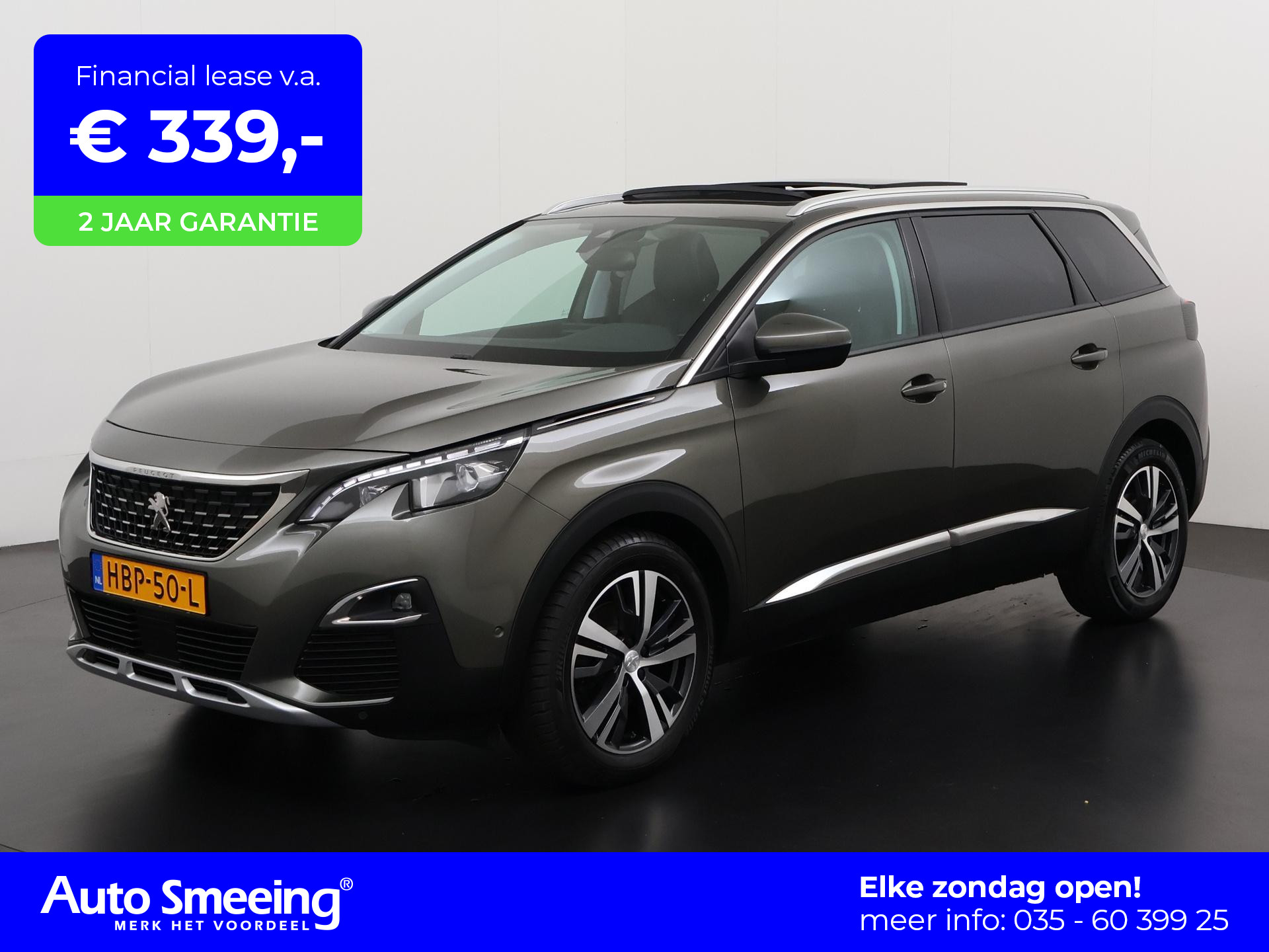 Peugeot 5008 1.2 PureTech Allure 7 persooons | Panoramadak | Trekhaak | Camera | Zondag Open!