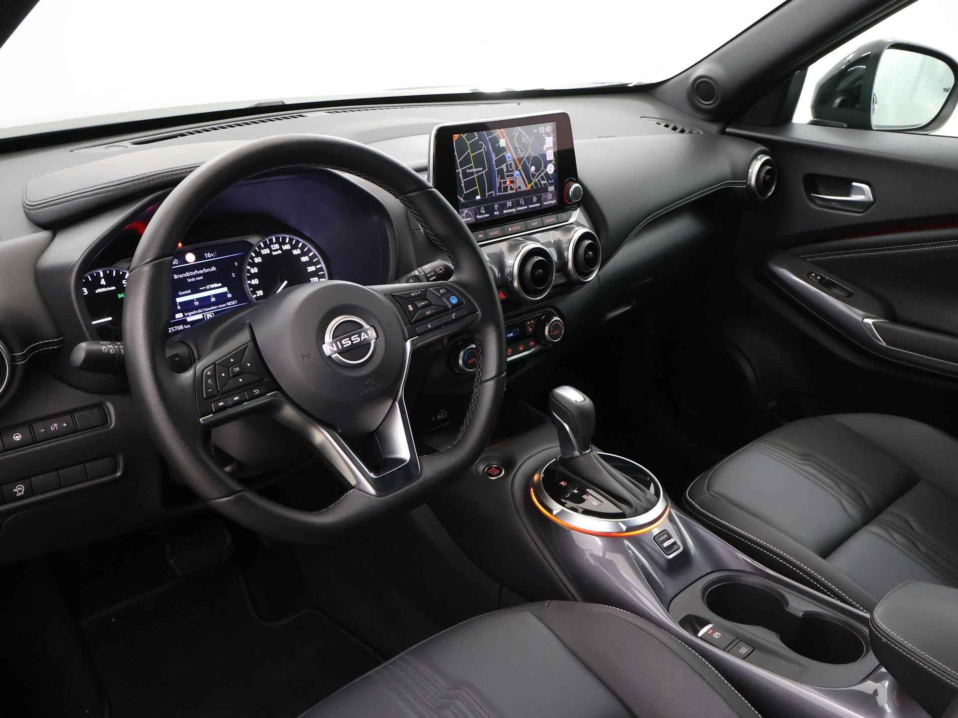 Nissan Juke 1.0 DIG-T Tekna | Navigatie | Bose | Leder | Stoelverwarming | Parkeercamera | Climate control | - 7/43