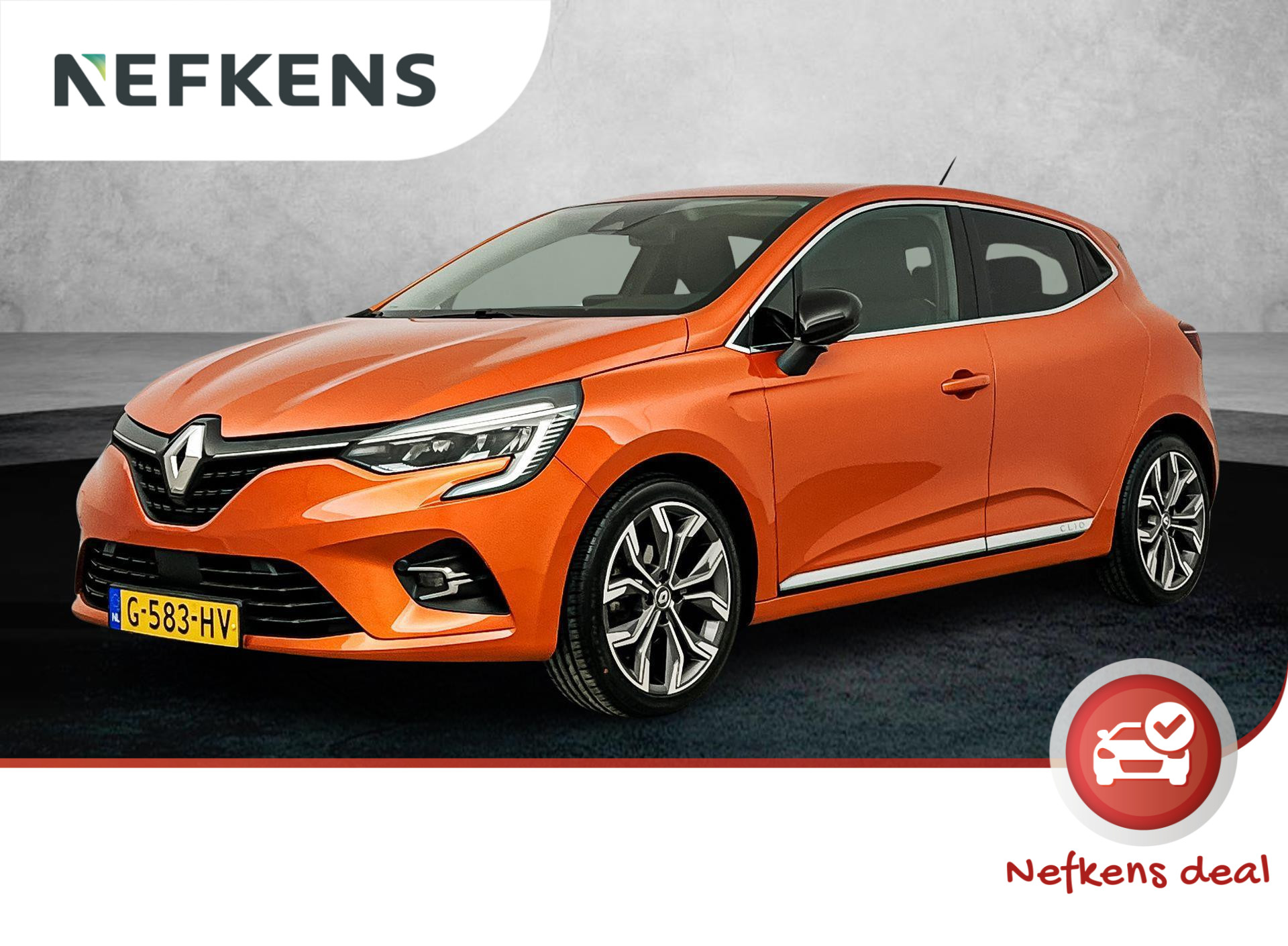 Renault Clio Intens 100pk | Navigatie | Camera | Trekhaak | Licht Metalen Velgen 17"| Climate Control bij viaBOVAG.nl