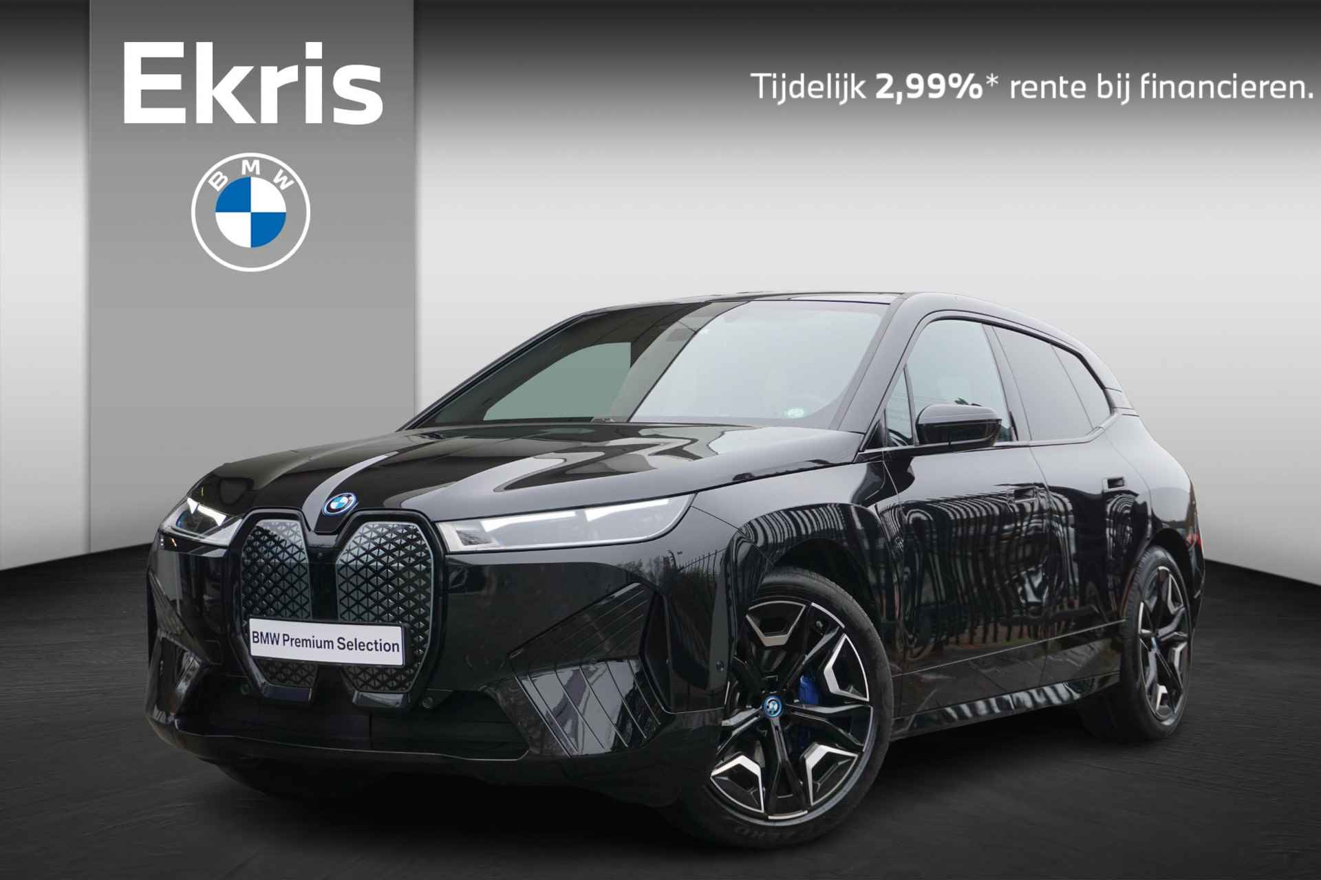 BMW iX xDrive50 High Executive | Sportpakket | Personal CoPilot Pack | Adaptief onderstel met luchtvering op voor- en achteras | Glazen panoramadak Sky Lounge | Laserlight | Harman Kardon | 22 inch LMV