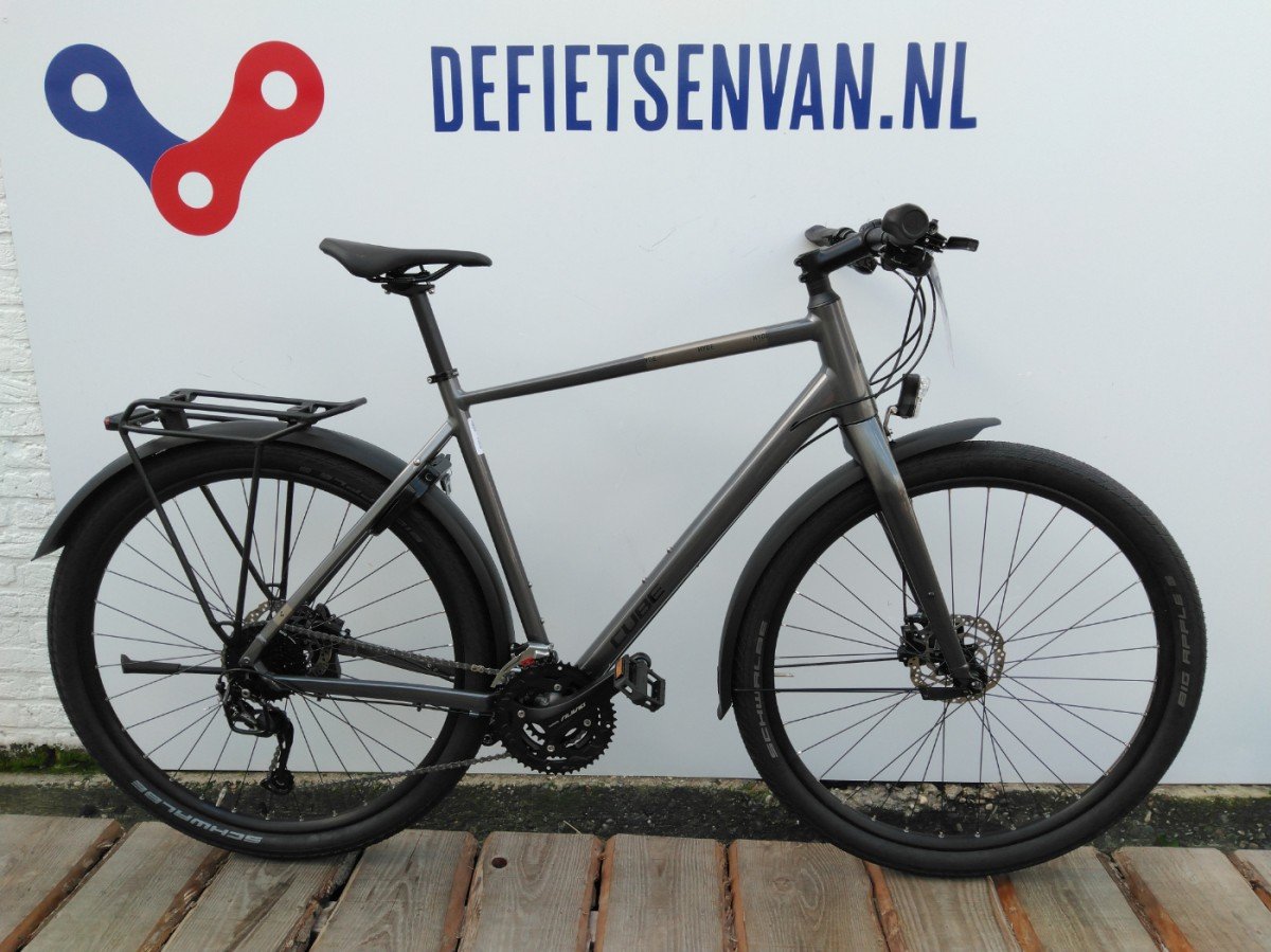 CUBE HYDE ALLROAD METALGREY/BLACK Heren Metalgrey/black 58cm L 2024