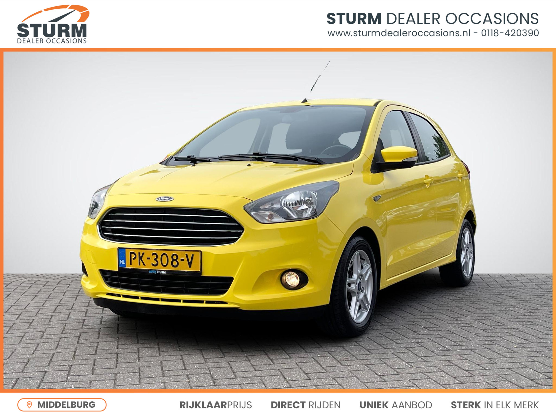 Ford Ka+ 1.2 Trend Ultimate Technology Pack | Airco | Elek. rAmen + Spiegels | Park. Sensor | LM Velgen | Bluetooth Tel. | Rijklaarprijs!