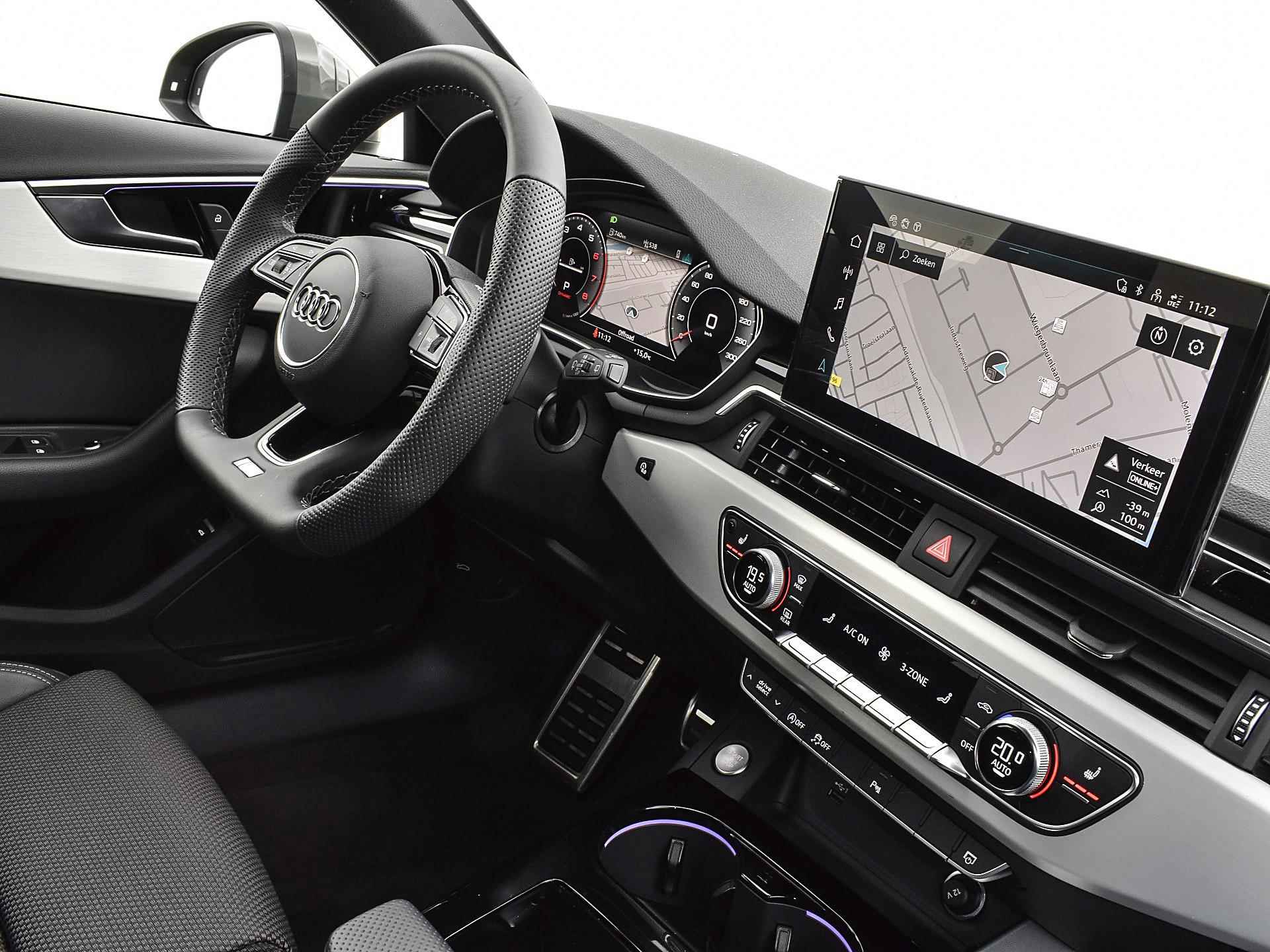 Audi A4 Avant 35 TFSI 150pk S-Tronic S Edition Competition | Apple Car Play | Camera | Stoelverwarming | Navigatie | Inklap. Trekhaak | Optiekpakket Zwart | Sportstoelen | Garantie t/m 19-09-2027 of 100.000km - 18/34