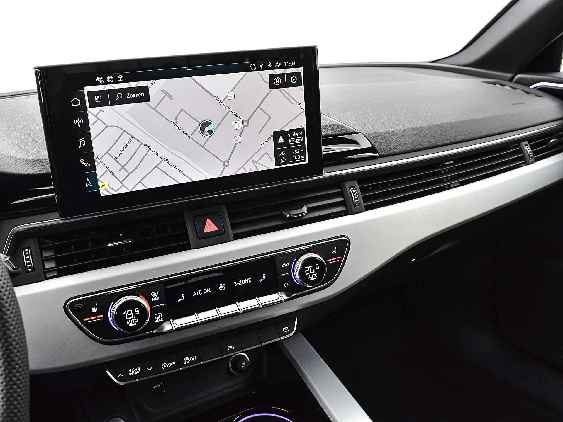 Audi A4 Avant 35 TFSI 150pk S-Tronic S Edition Competition | Apple Car Play | Camera | Stoelverwarming | Navigatie | Inklap. Trekhaak | Optiekpakket Zwart | Sportstoelen | Garantie t/m 19-09-2027 of 100.000km - 25/34