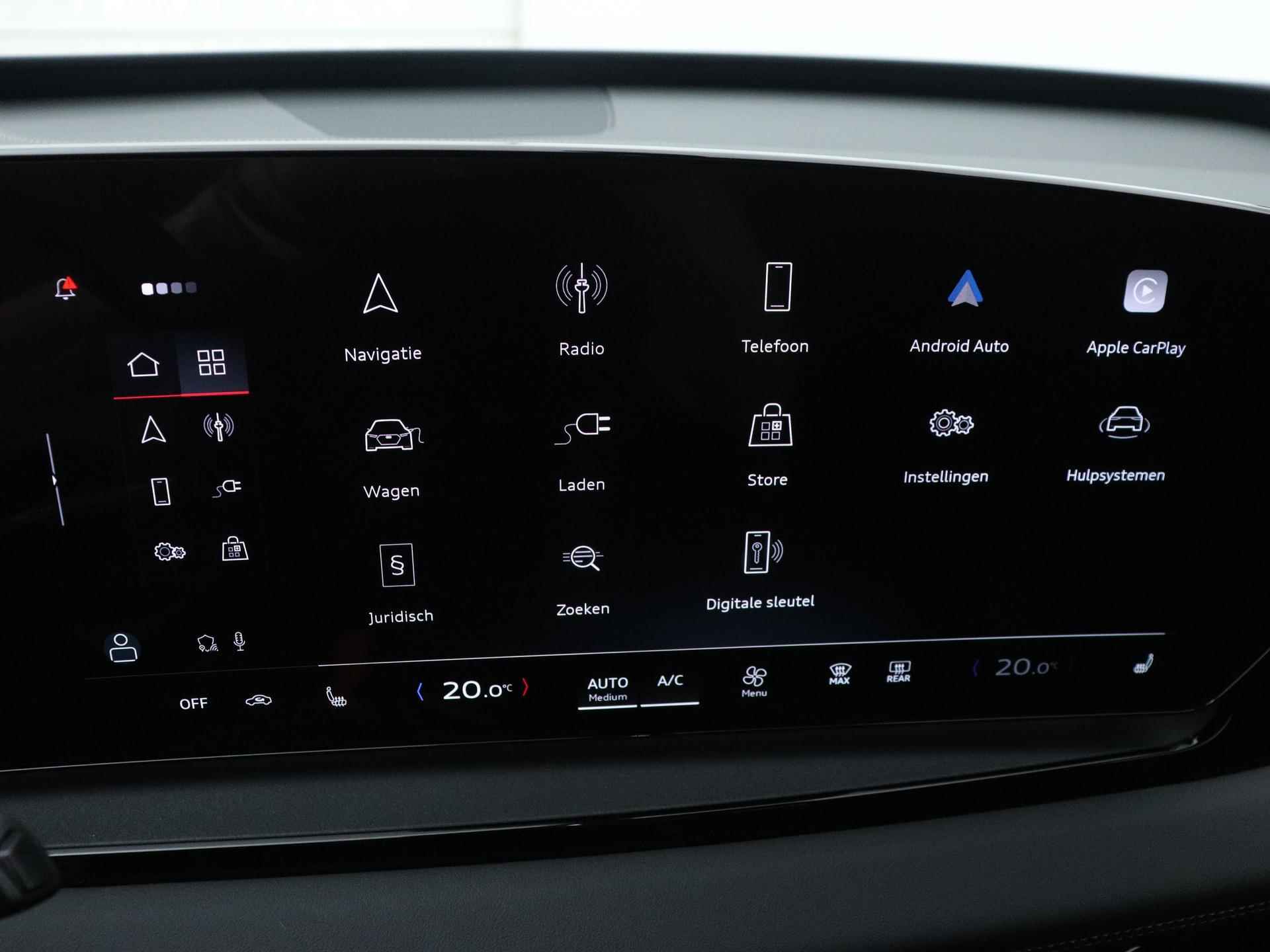 Audi Q6 e-tron First edition 100 kWh quattro 388 PK | Demo | S-line | Automaat | 360 Camera | Navigatie | Climate Control | Apple Carplay | Android Auto | Adaptive Cruise Control | Virtual Cockpit | Lichtmetalen velgen | - 24/38