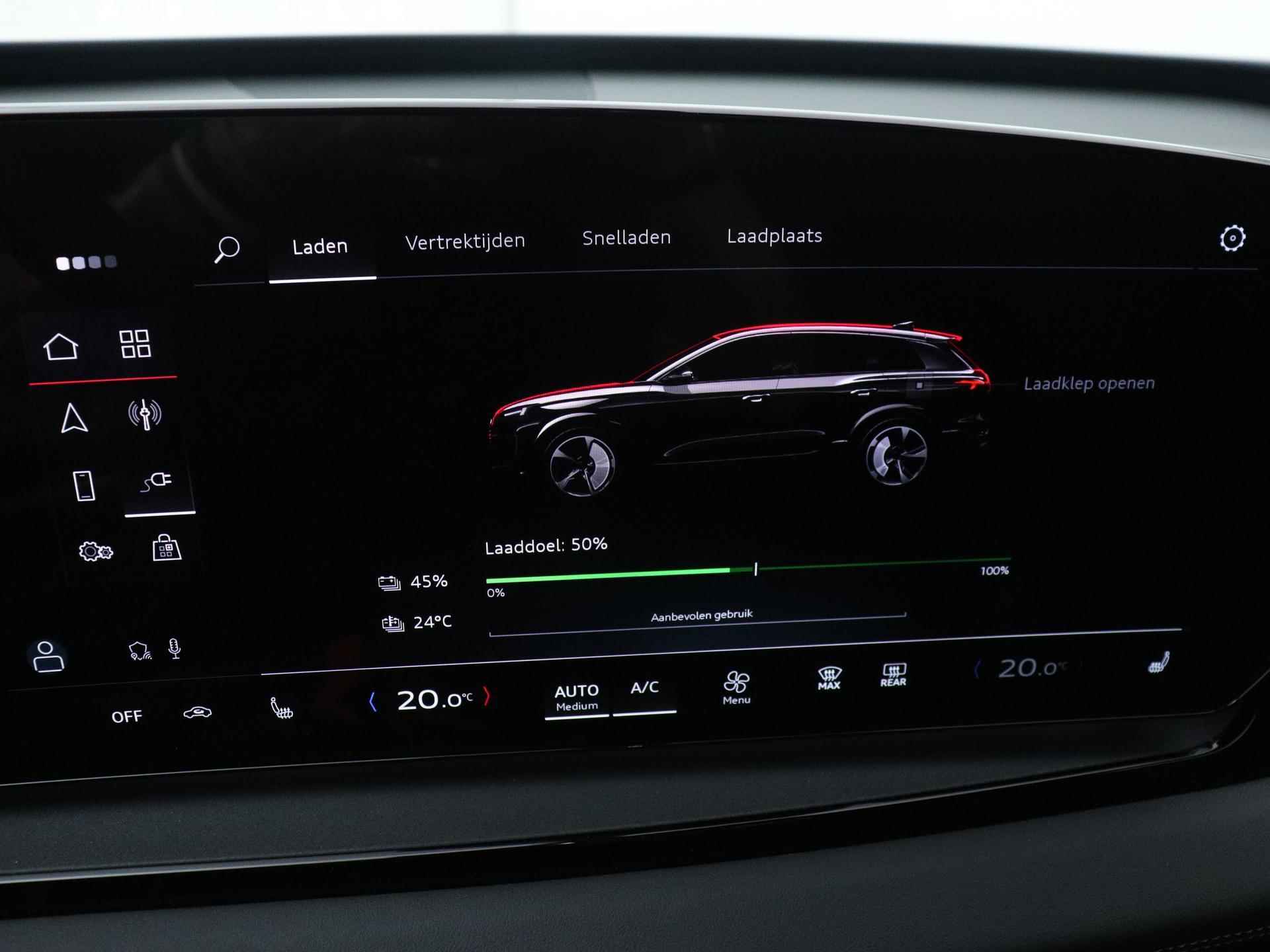 Audi Q6 e-tron First edition 100 kWh quattro 388 PK | Demo | S-line | Automaat | 360 Camera | Navigatie | Climate Control | Apple Carplay | Android Auto | Adaptive Cruise Control | Virtual Cockpit | Lichtmetalen velgen | - 28/38