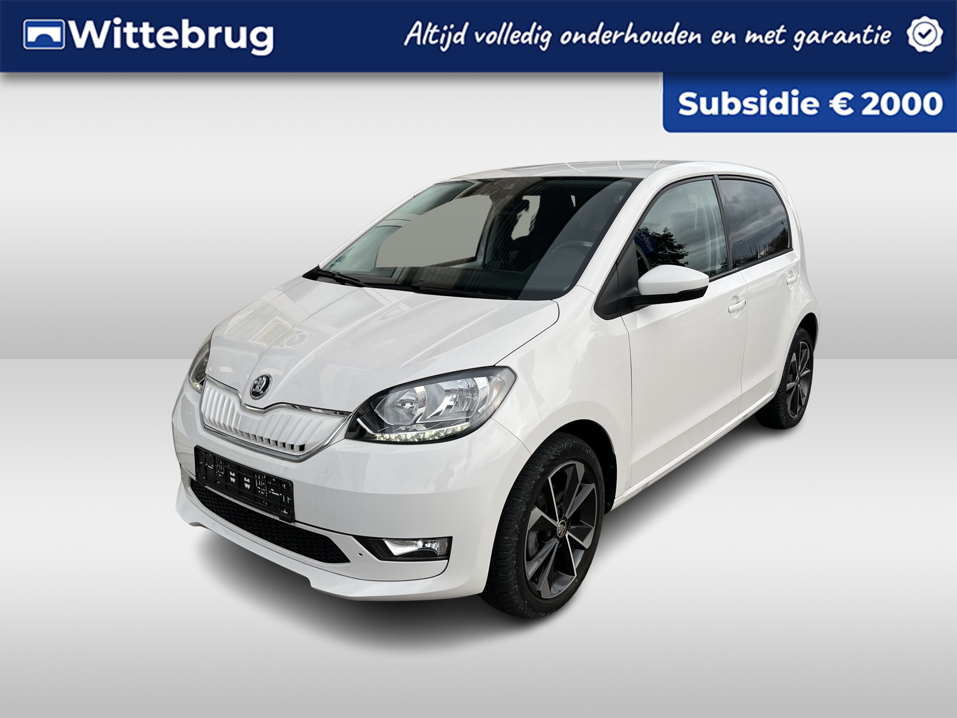 Škoda Citigo e-iV EV Style / SUBSIDIE/ PARK. SENSOREN/ CRUISE/ STOEL VERWARM./ BLUETOOTH/ VOORRUIT VERWARM./ CLIMA/ DAB/ 16" LMV/