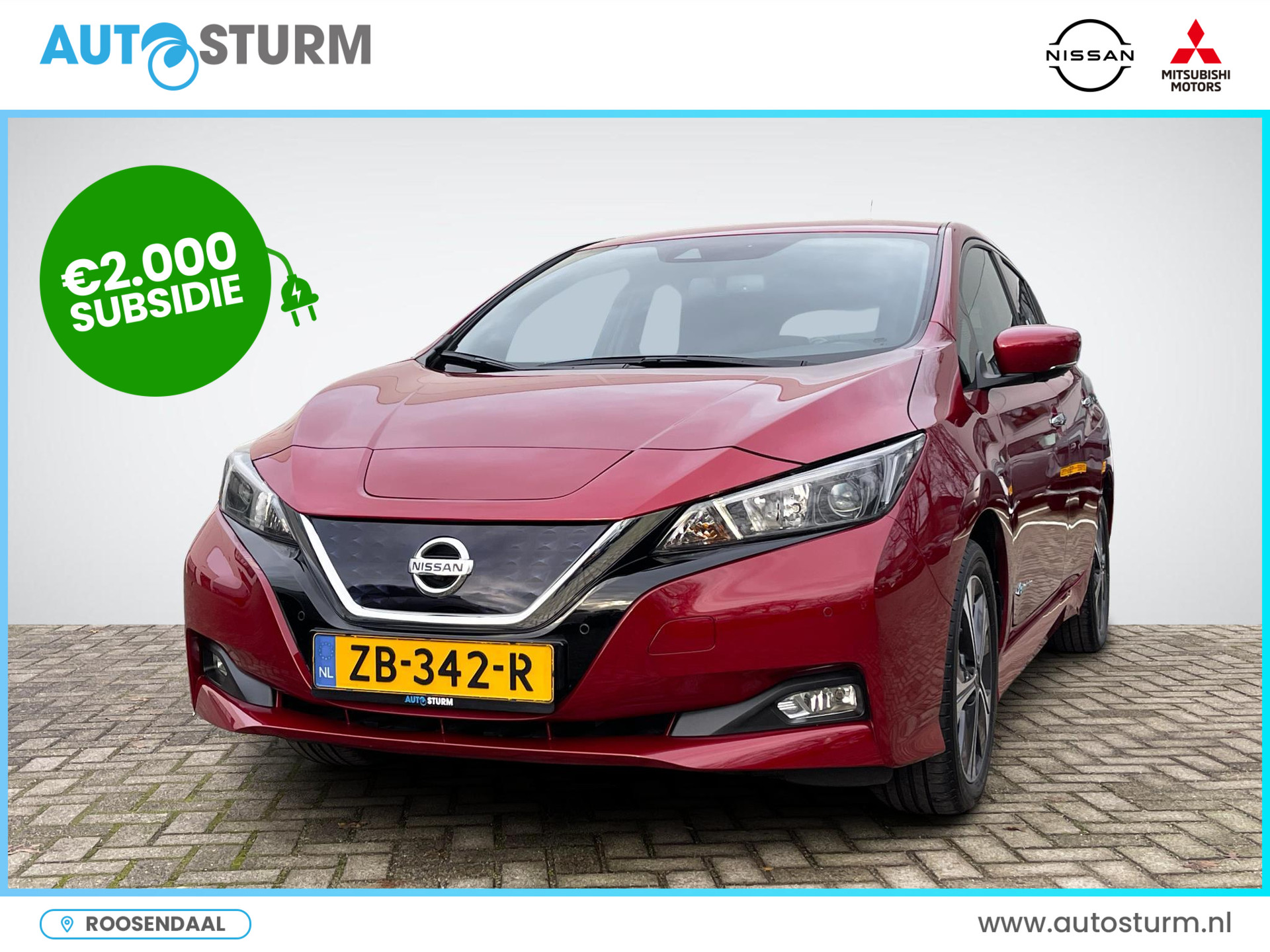 Nissan LEAF N-Connecta 40 kWh *€2.000 SUBSIDIE MOGELIJK!* | Adapt. Cruise Control | Navigatie | 360° Camera | Stuur- + Stoelverwarming | Apple Carplay/Android Auto | Rijklaarprijs!