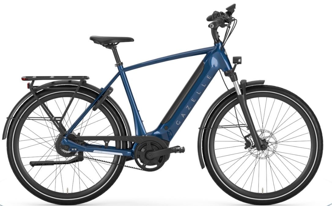 Gazelle Ultimate C380 HMB heren 500Wh 2024 (DEMO 0km) Heren Mallard Blue Glans 57cm 2024