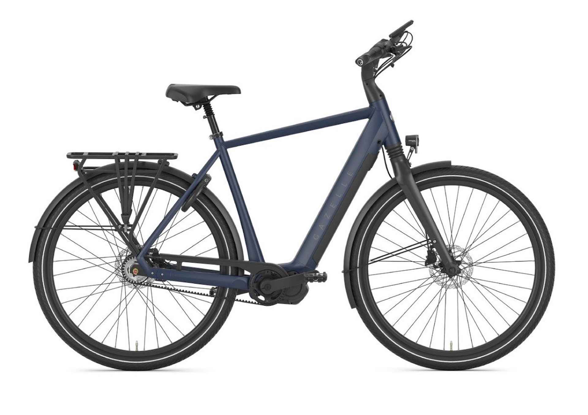 GAZELLE Chamonix C5 HMS ( 630 wh accu ) Heren Midnight Blue Mat 53cm 2022 - 17/17