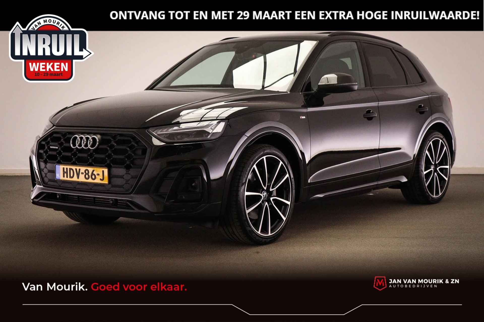 Audi Q5 55 TFSI e S edition | PANORAMADAK | LUCHTVERING | HEAD UP | B&0 DAB | 21" | S-line