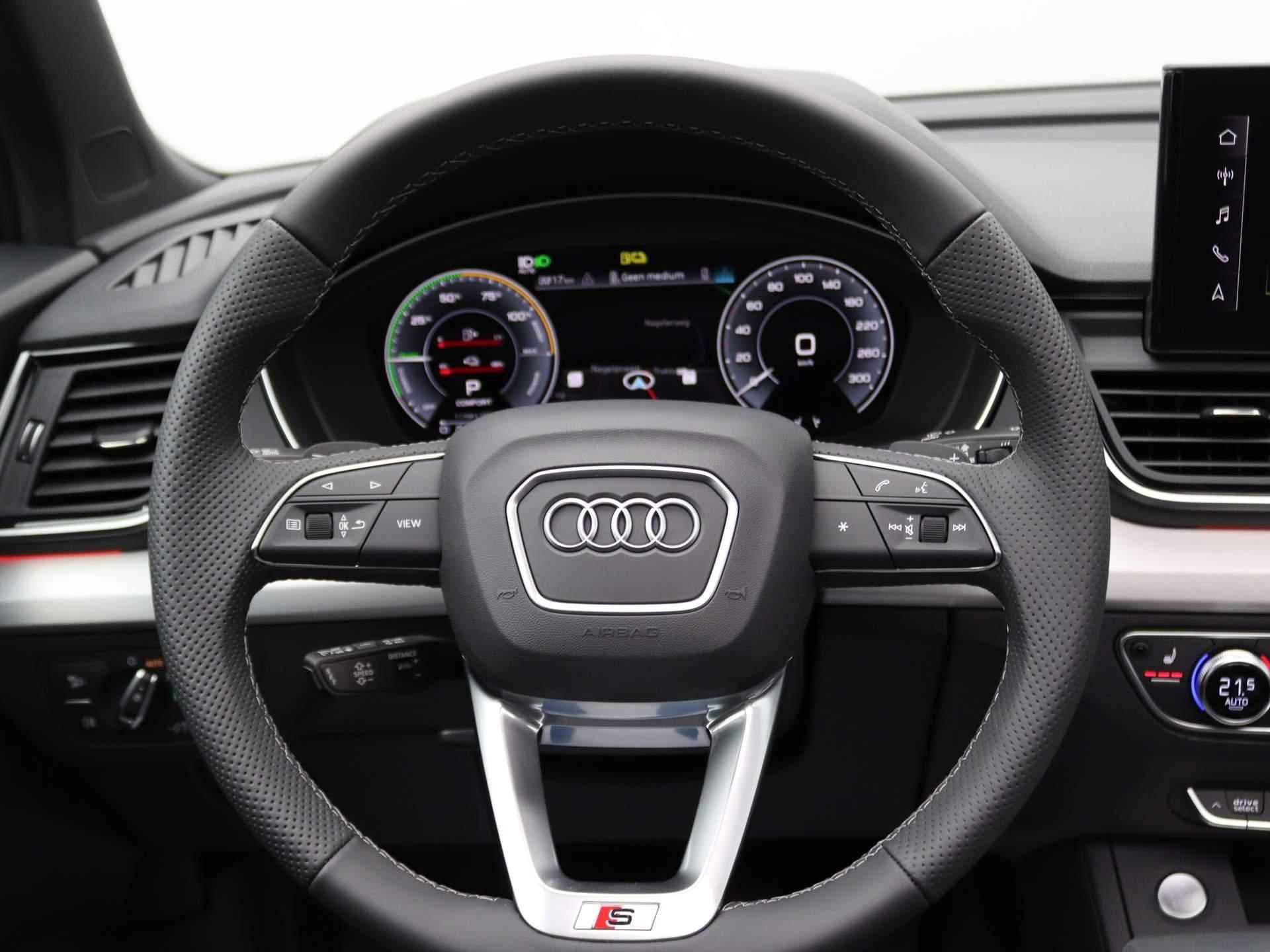 Audi Q5 55 TFSI e S edition Quattro 367PK S-Tronic Luchtvering, matrix led, 360gr. camera, side assist, Panoramadak, trekhaak, Bang&Olufsen audio, adaptive cruise, stoelverwarming, massagestoelen, keyless, 20" lichtmetaal - 18/62