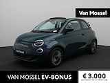 Fiat 500e C Icon 42 kWh |  €22.900,- na aftrek subsidie | Cabrio | LMV | Stoel Verw. | Navi | DAB | Climate control |