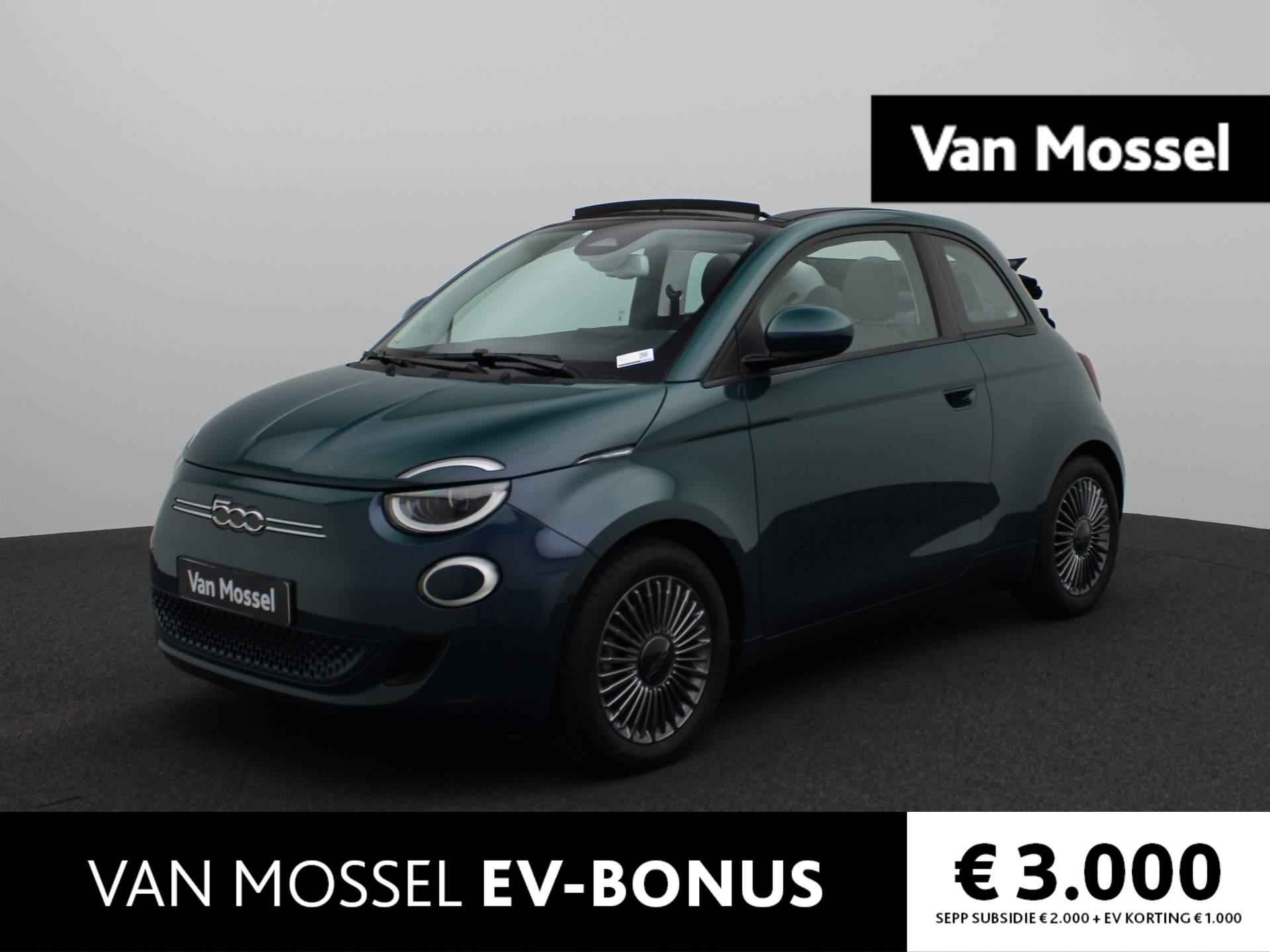 Fiat 500e C Icon 42 kWh |  €22.900,- na aftrek subsidie | Cabrio | LMV | Stoel Verw. | Navi | DAB | Climate control | - 1/46