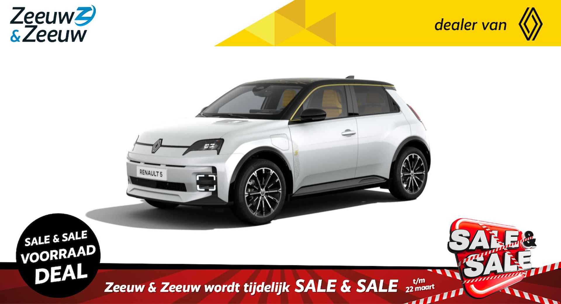 Renault 5 Comfort Range Iconic cinq | De nieuwe Renault 5 | Auto van het Jaar 2025 | Nu met €1000,- extra voorraad voordeel |