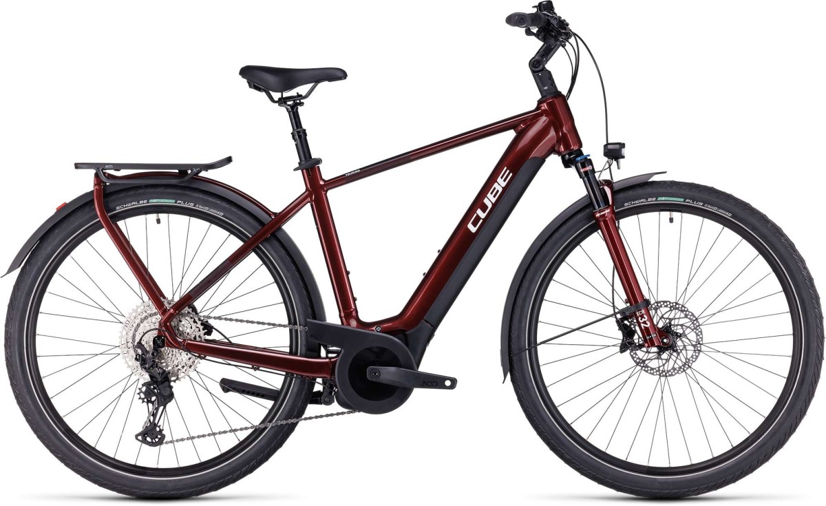 CUBE TOURING HYBRID EXC 625 RED/WHITE 2023 HEREN Red/white 54cm M 2023