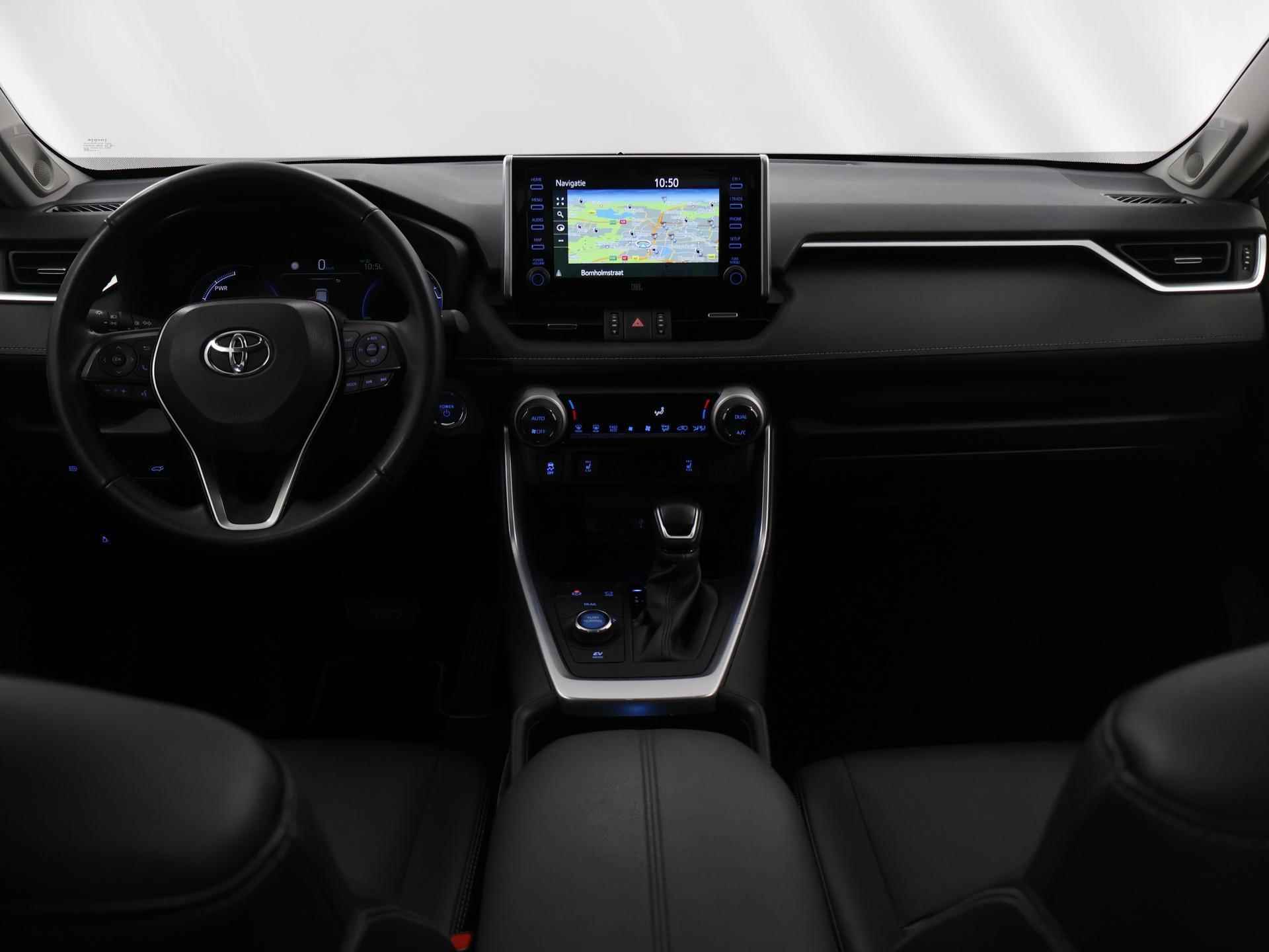 Toyota RAV4 2.5 Hybrid AWD Bi-Tone  Keyless go | Navigatie | Airco | JBL Audio | Apple CarPlay | Lederen Interieur | Stoelverwarming | Ele. stoelen + Geheugen | - 9/49