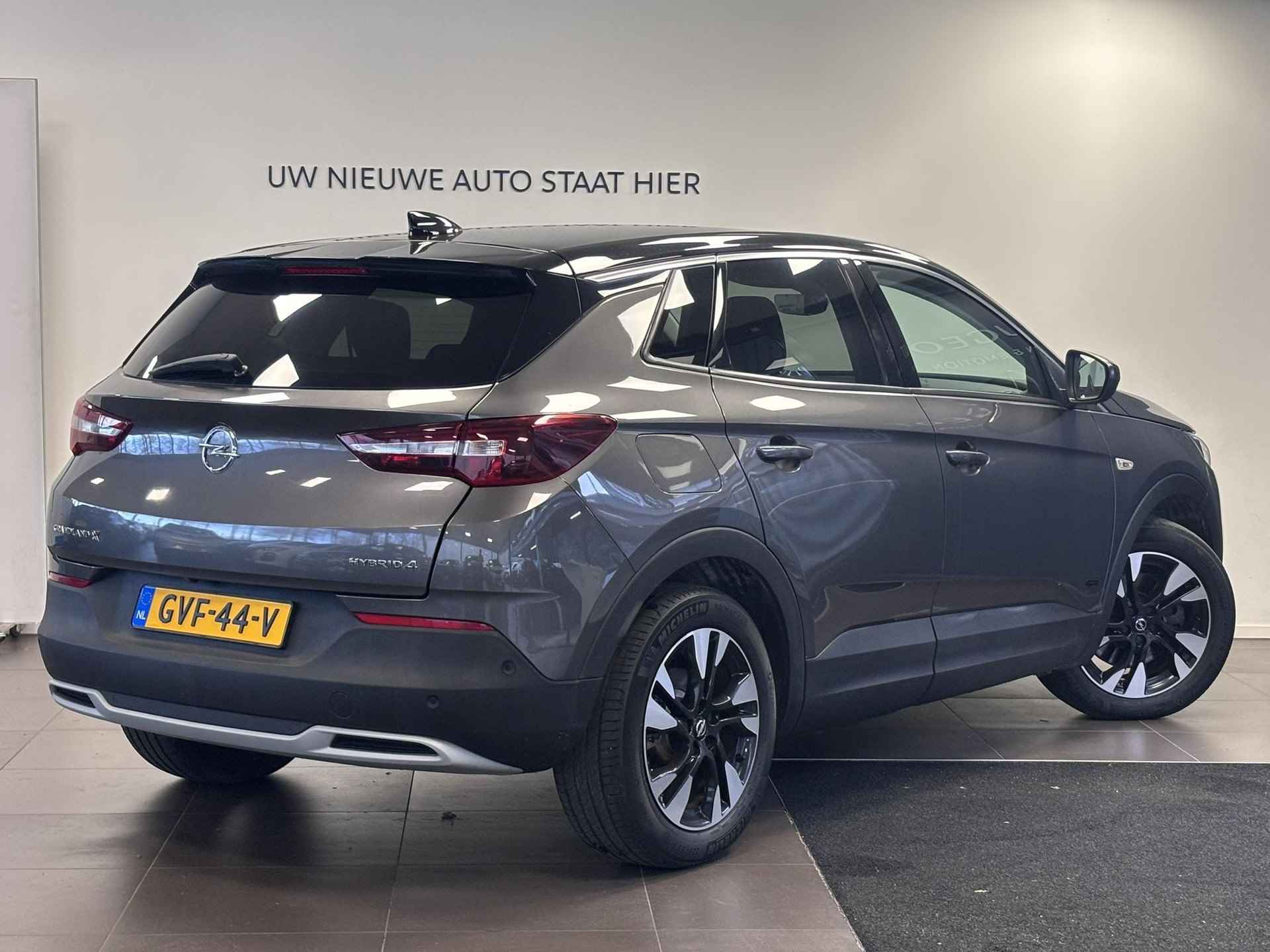 Opel Grandland X 1.6 Turbo HYbrid4 300 pk 4x4 Elegance |AGR-COMFORTSTOEL|KEYLESS ENTRY|360° CAMERA|ELEK. ACHTERKLEP|DAB+|ISOFIX| - 8/71