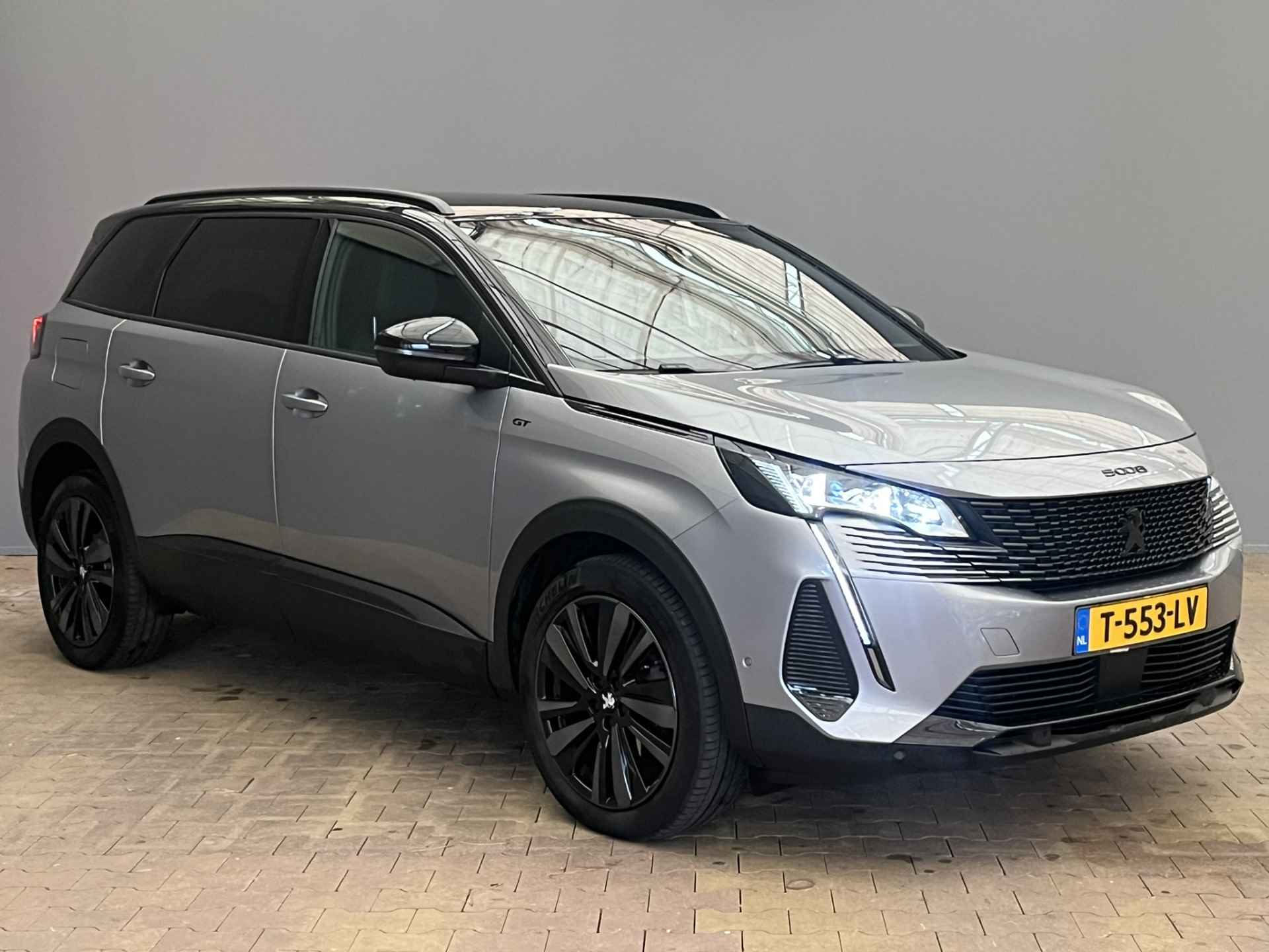 Peugeot 5008 1.2 130PK GT Black Pack | 7.Persoons | Elek.Klep | Camera | Navigatie | Keyless | Stoelverwarming | Leder\Stof | Carplay | DAB+ | 19'' Lichtmetaal | Getint glas | Bluetooth | Touchscreen | - 33/33