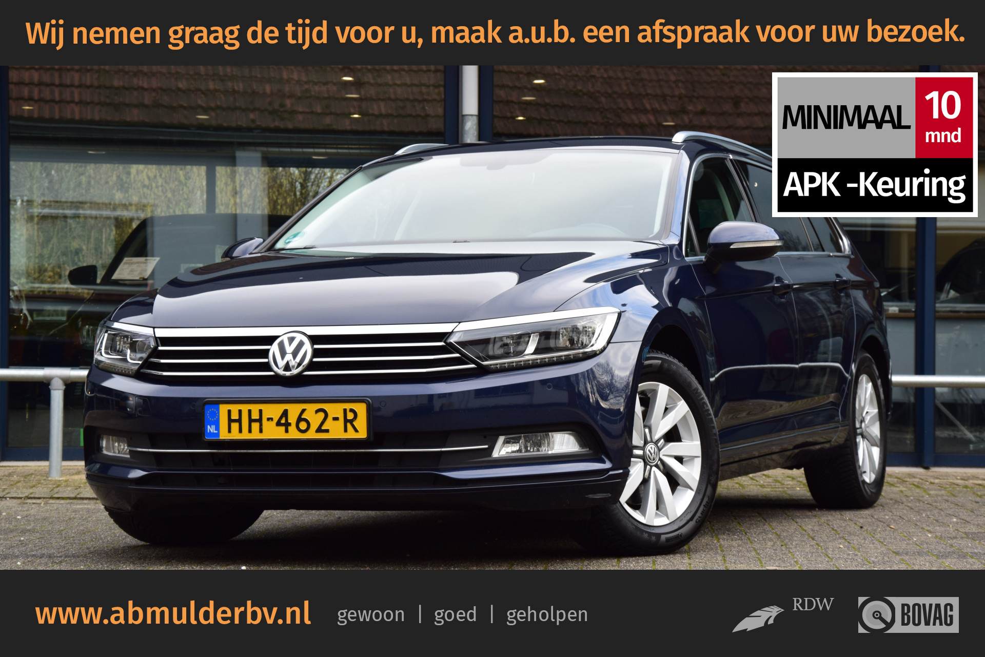 Volkswagen Passat Variant 1.6 TDI 120PK Business Edition | Org. NL | Incl. Nieuwe Distributieriem | Trekhaak | Full LED | Navigatie | PDC Voor&Achter | Bluetooth | Cruise & Climate Control | bij viaBOVAG.nl