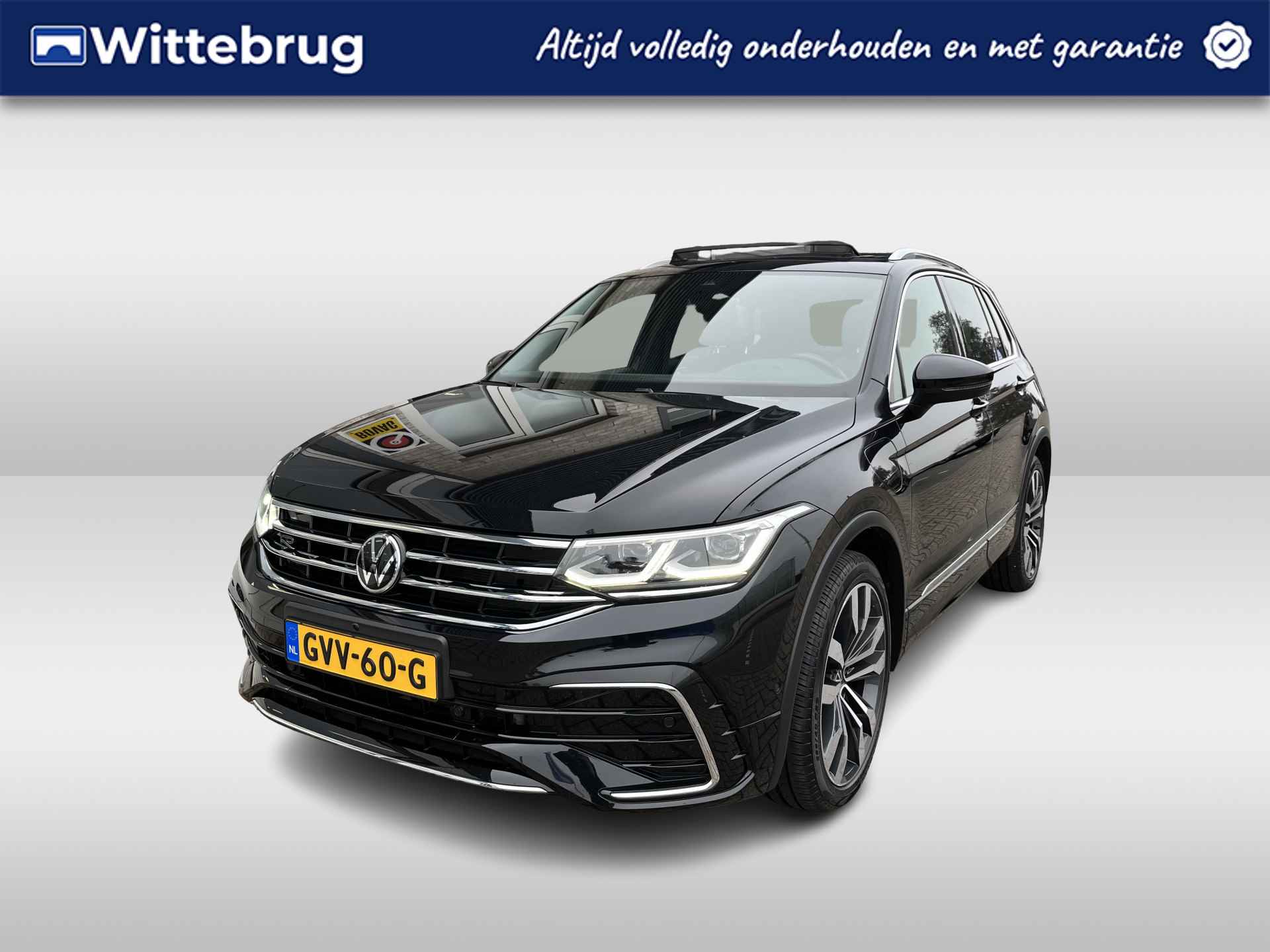 Volkswagen Tiguan 1.4 TSI eHybrid 2x R-Line / AUTOMAAT/ PANO/ TREKHAAK/ 360 CAMERA/ PARK. SENSOREN/ DCC/DODE HOEK/ LEDEREN MEMORY SEATS/ STOEL VERWARM. V EN A/ KEYLESS/ HEAD UP DISPLAY/ STUUR VERWARM./ ADAPT. CRUISE/ APP CONNECT/ - 1/57