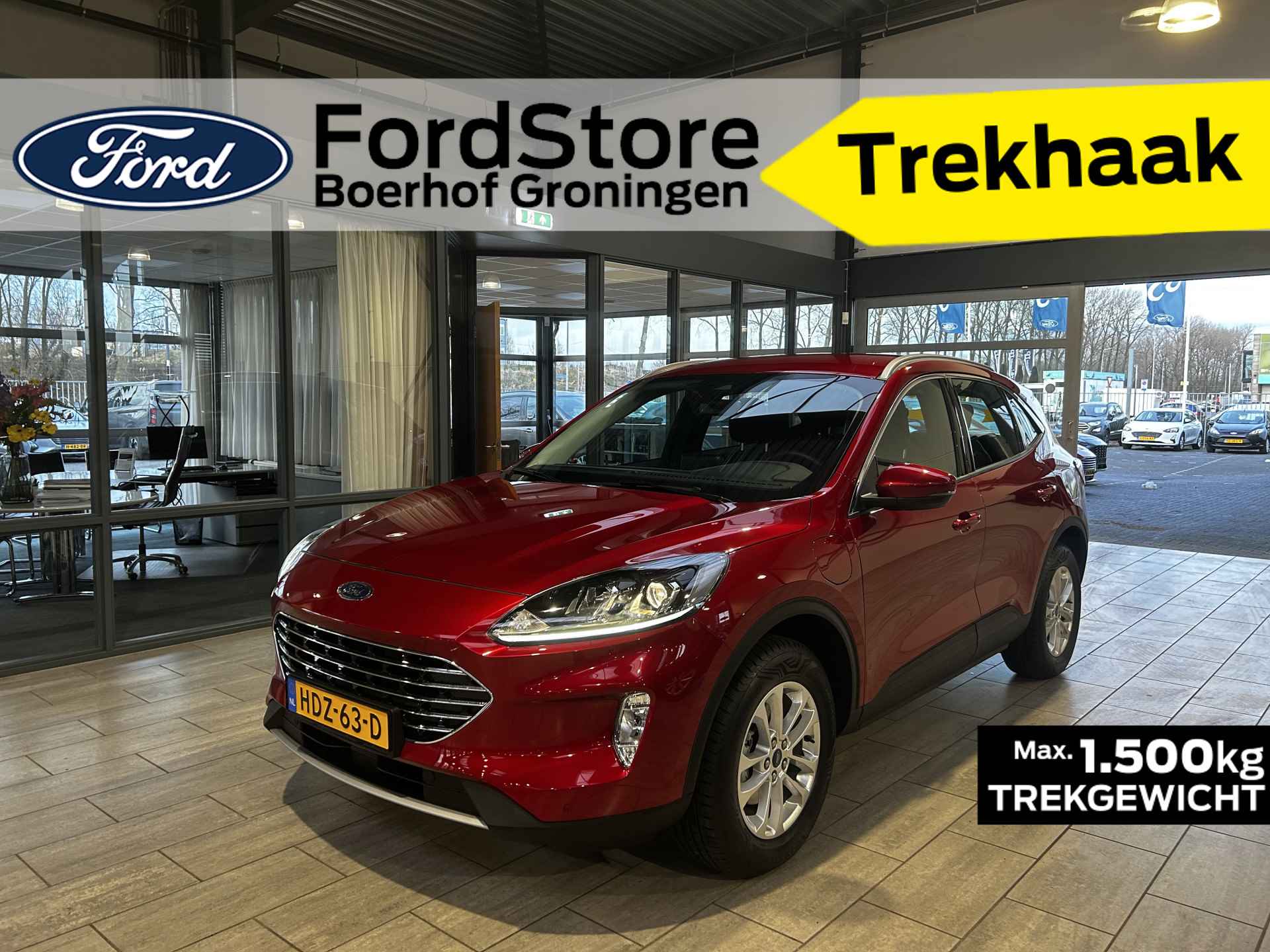 Ford Kuga 2.5 PHEV 225 pk Titanium | Trekhaak I All season banden I Winter Pack I Camera I fabr garantie tm 02-2027