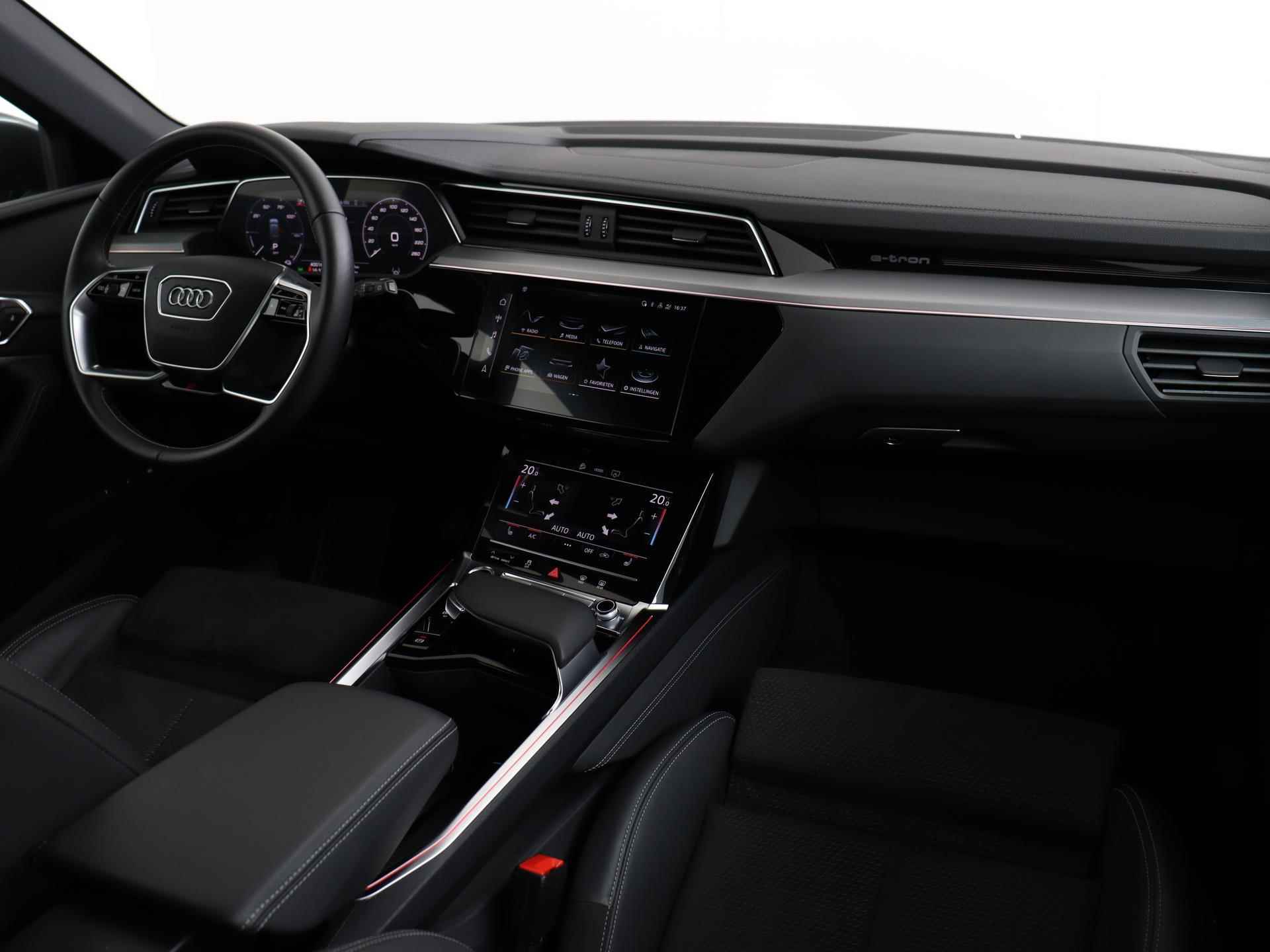 Audi e-tron 50 quattro S edition 71 kWh 313 PK | Adaptive Cruise | Panoramadak | Stoelverwarming | Getint Glas | LED | 21" | - 26/51
