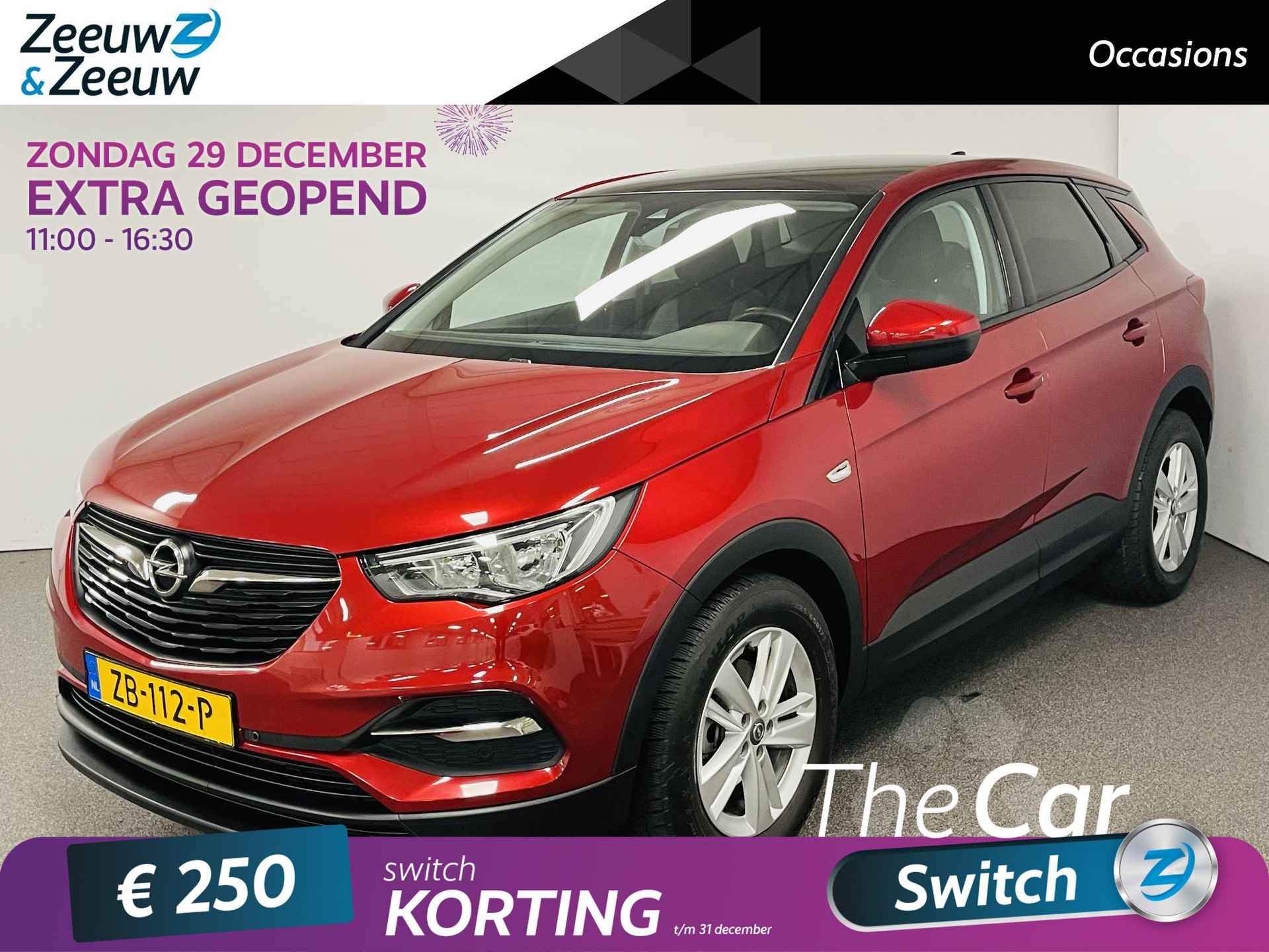 Opel Grandland X 1.2 Turbo Online Edition AUTOMAAT airco navi apple carplay android auto parkeersensoren V+A 12 maanden garantie zeer mooie auto - 1/23