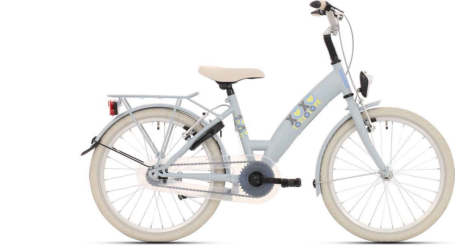 Bike Fun Lots of Love Meisjes Blauw 24cm 2023 - 1/1