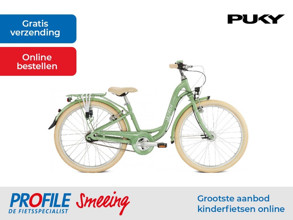 Rationeel Passend Ploeg Puky Skyride - Kinderfiets - 24 inch - 3 versnellingen - Retro groen |  viaBOVAG.nl