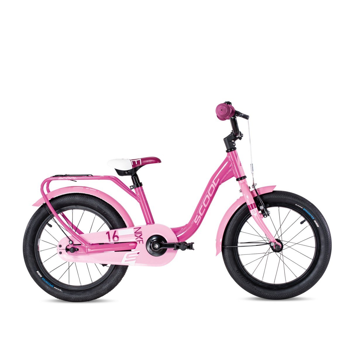 Scool niXe 16-1 1-speed terugtraprem Meisjes Pink/Baby Pink 2024