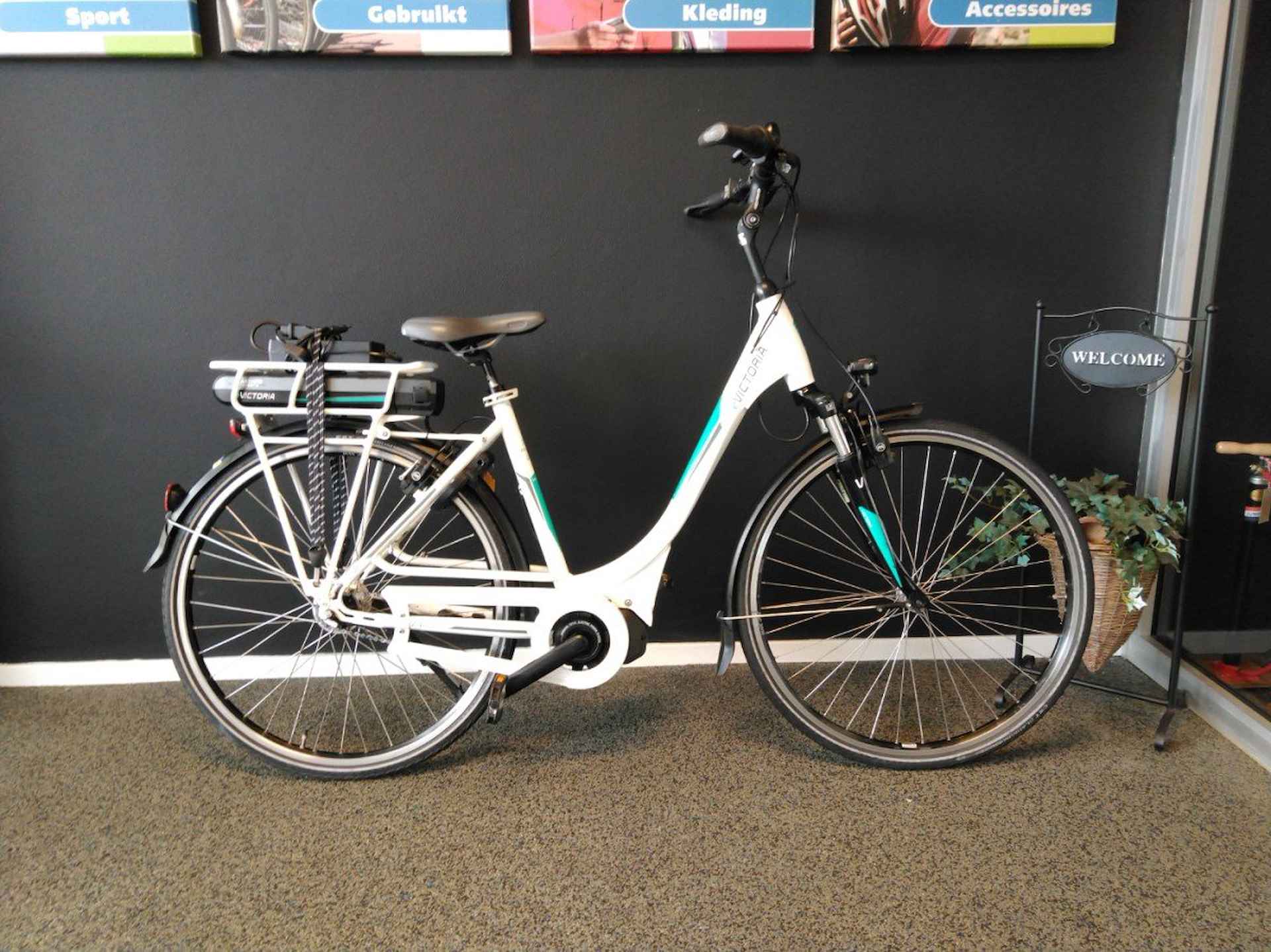 Victoria ebike | D53 | 418 WH Dames wit 53cm 2018 - 1/4