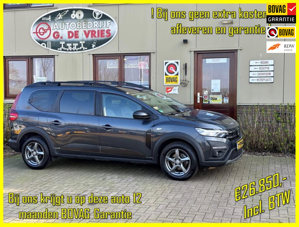 Dacia Jogger 1.0 TCe Bi-Fuel LPG-G3 Comfort 7-persoons !BTW-auto! - Prijs inclusief 12 maanden BOVAG-garantie en afleveren – bij viaBOVAG.nl