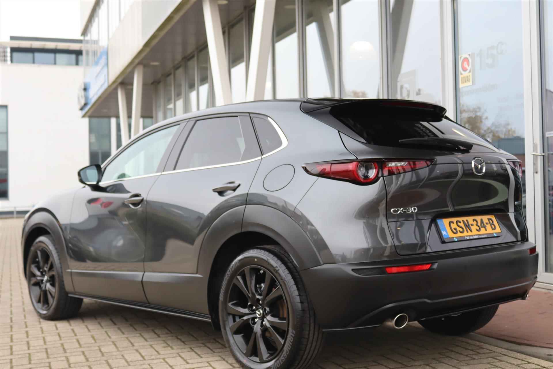 Mazda Cx-30 2.0 e-SKYACTIVE-G 150PK M-HYBRID AUTOMAAT SPORTIVE Navi | Head Up | Clima | Camera | Adapt.Cruise | Electr.Klep | 18 Inch Lm | - 45/59