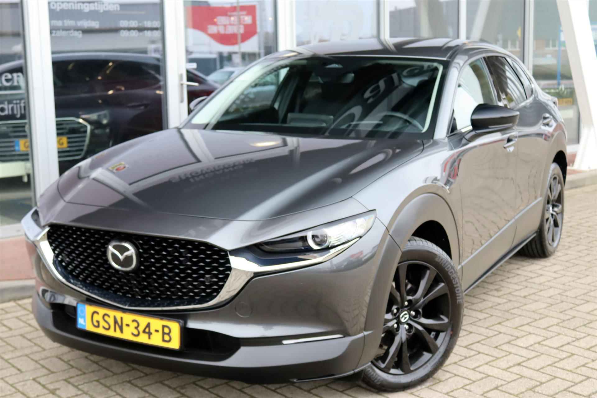 Mazda Cx-30 2.0 e-SKYACTIVE-G 150PK M-HYBRID AUTOMAAT SPORTIVE Navi | Head Up | Clima | Camera | Adapt.Cruise | Electr.Klep | 18 Inch Lm | - 53/59