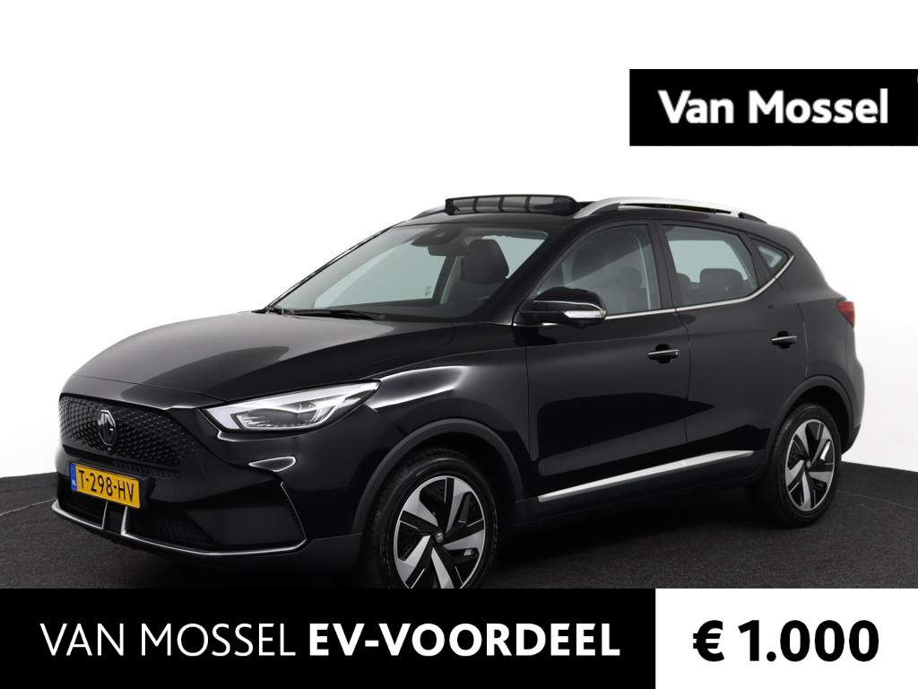 MG ZS EV Long Range Luxury 70 kWh Pebble Black ACTIE voorraad registratiekorting / ( Subsidie particulier € 2.000,= ) diverse kleuren op voorraad !!!!