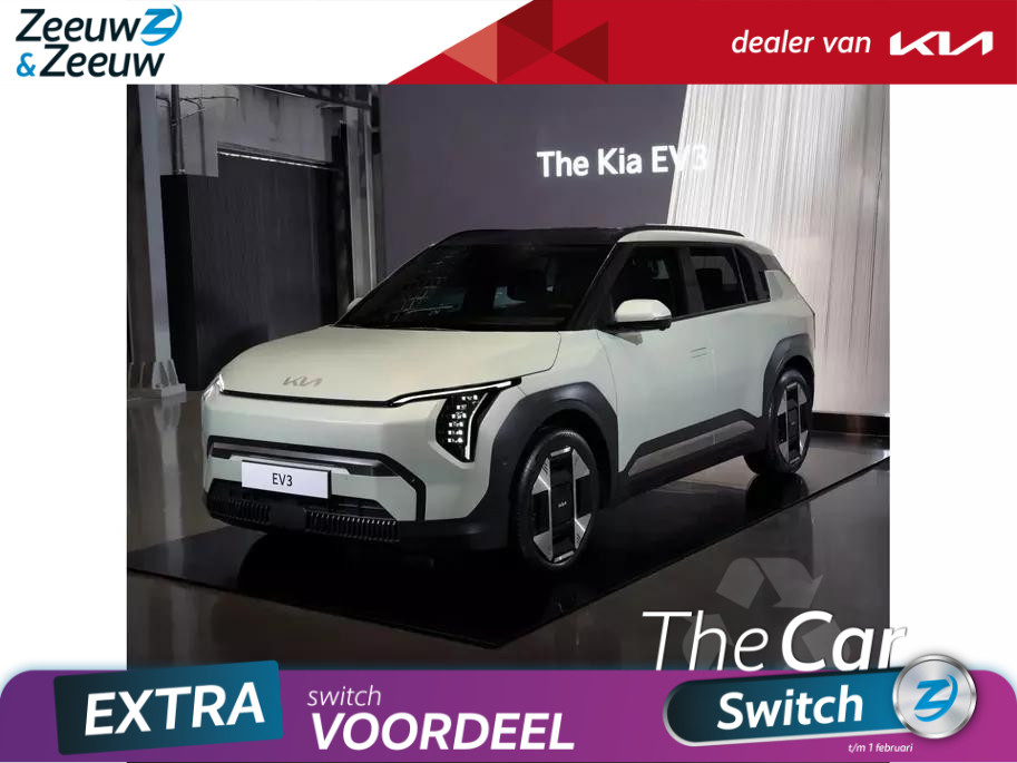 Kia Ev3 Air 58.3kWh of 81.4kWh | Private Lease vanaf 499,- per maand | 3.000,00 korting