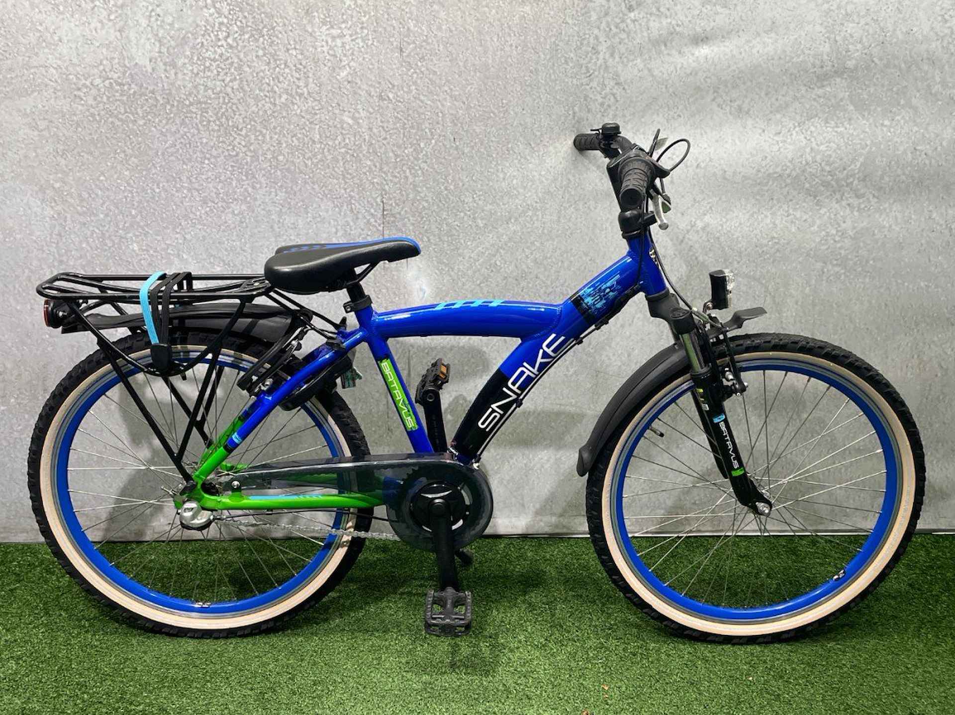 BATAVUS Snake 24 inch 2023! (Nieuw € 549) Jongens Blauw/groen 38cm 2023